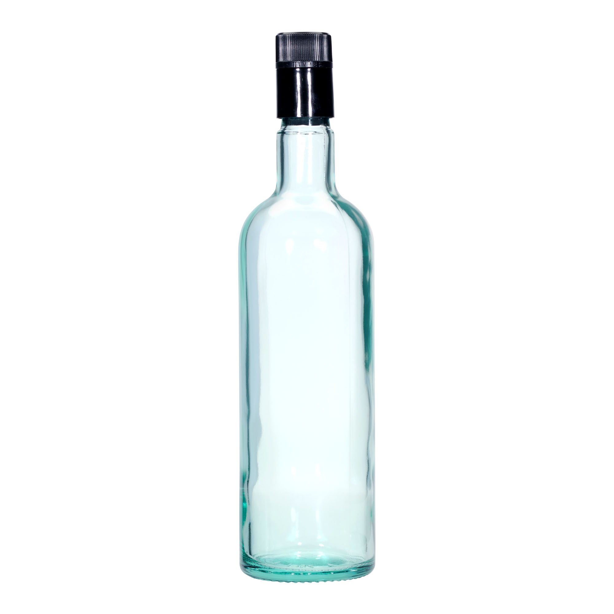 750 ml azijn-/olieflacon 'Willy New', glas, lichtgroen, mondstuk: DOP