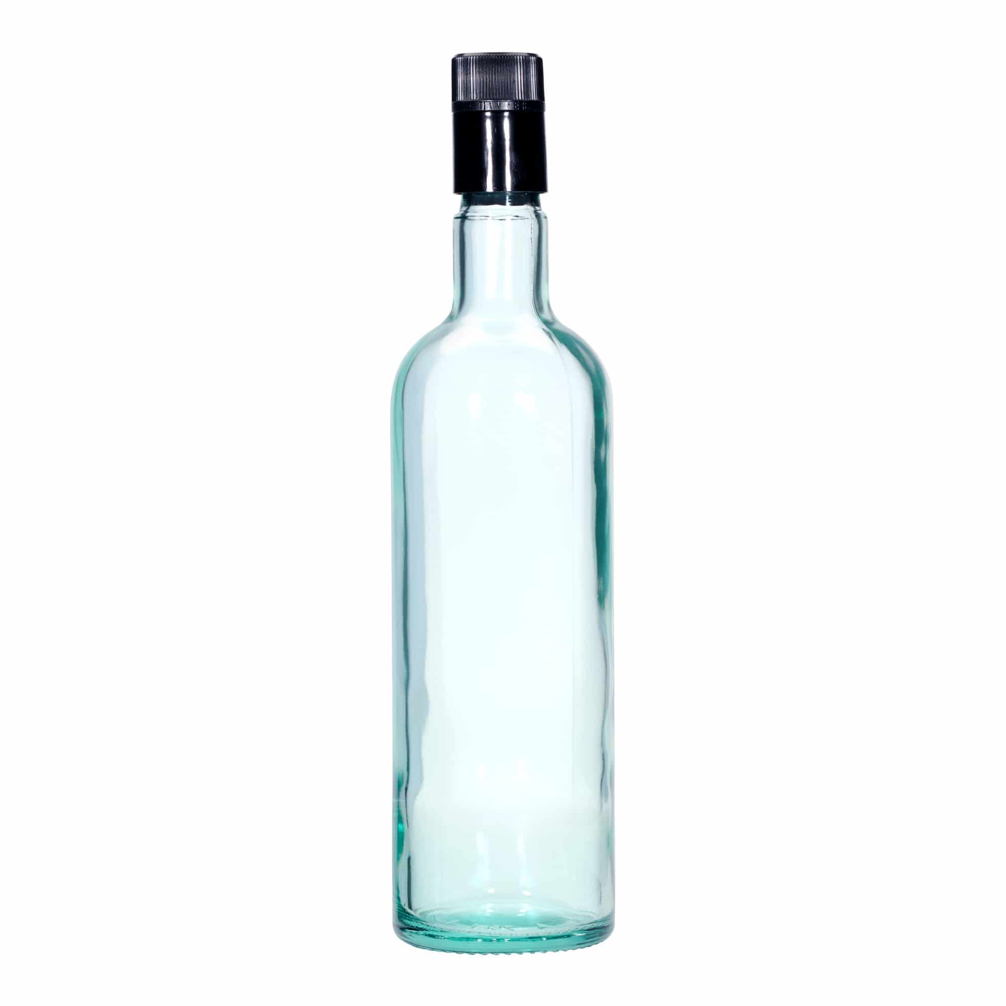 750 ml azijn-/olieflacon 'Willy New', glas, lichtgroen, mondstuk: DOP