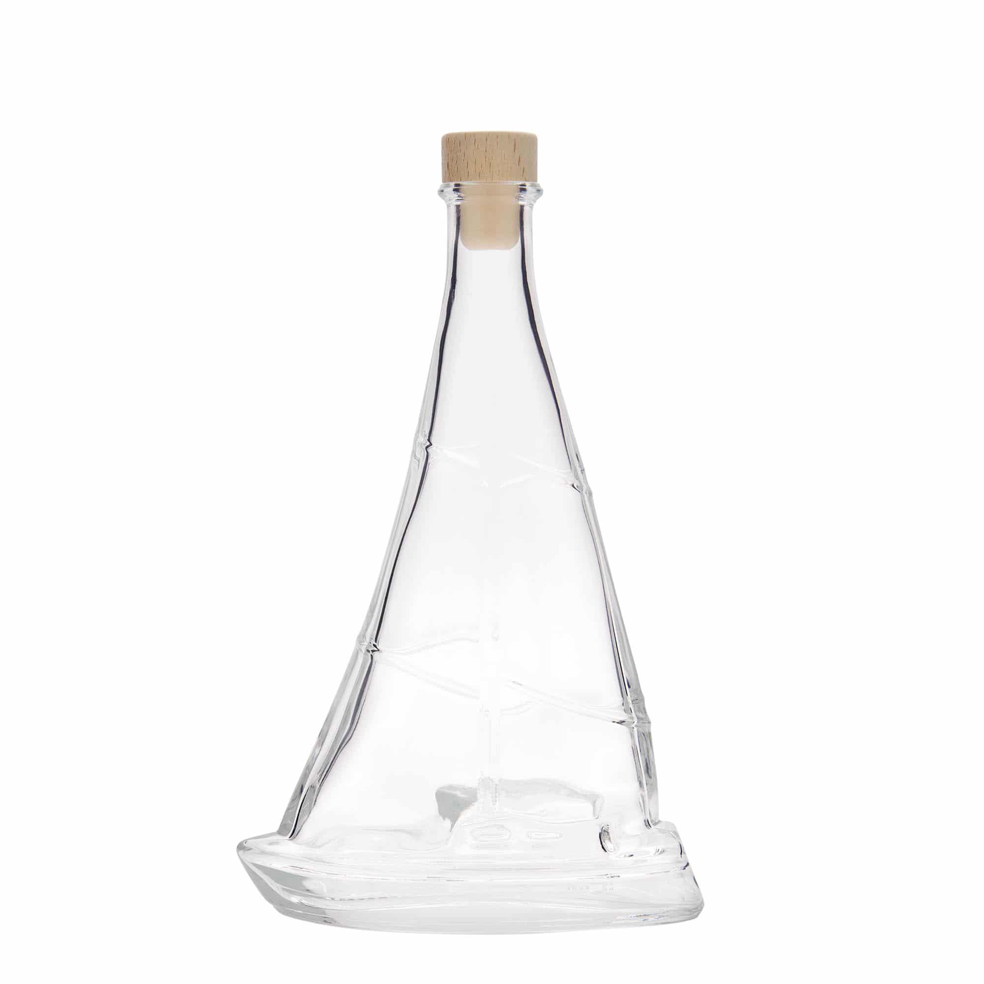 350 ml glazen fles 'Zeilboot', opening: kurk