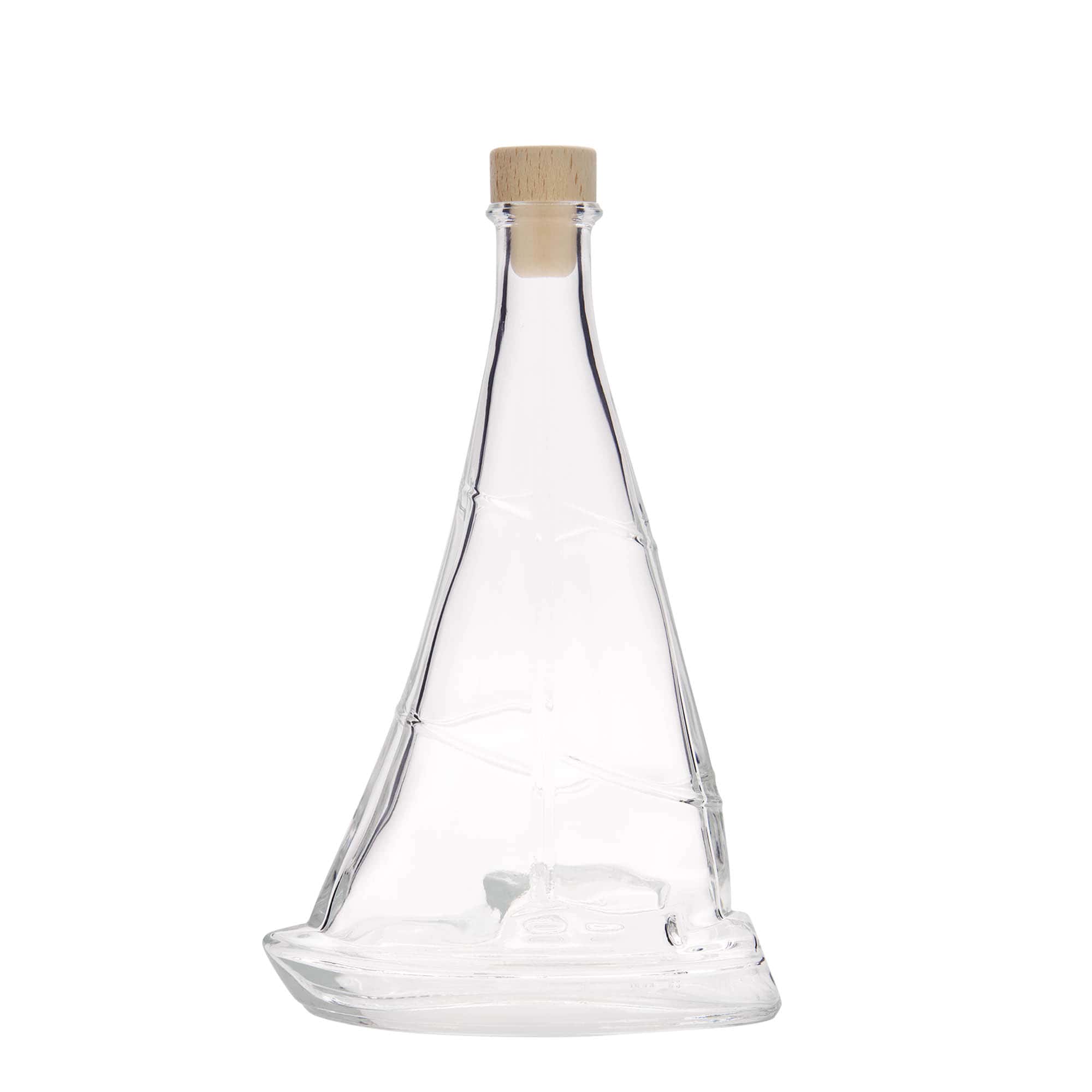 350 ml glazen fles 'Zeilboot', opening: kurk