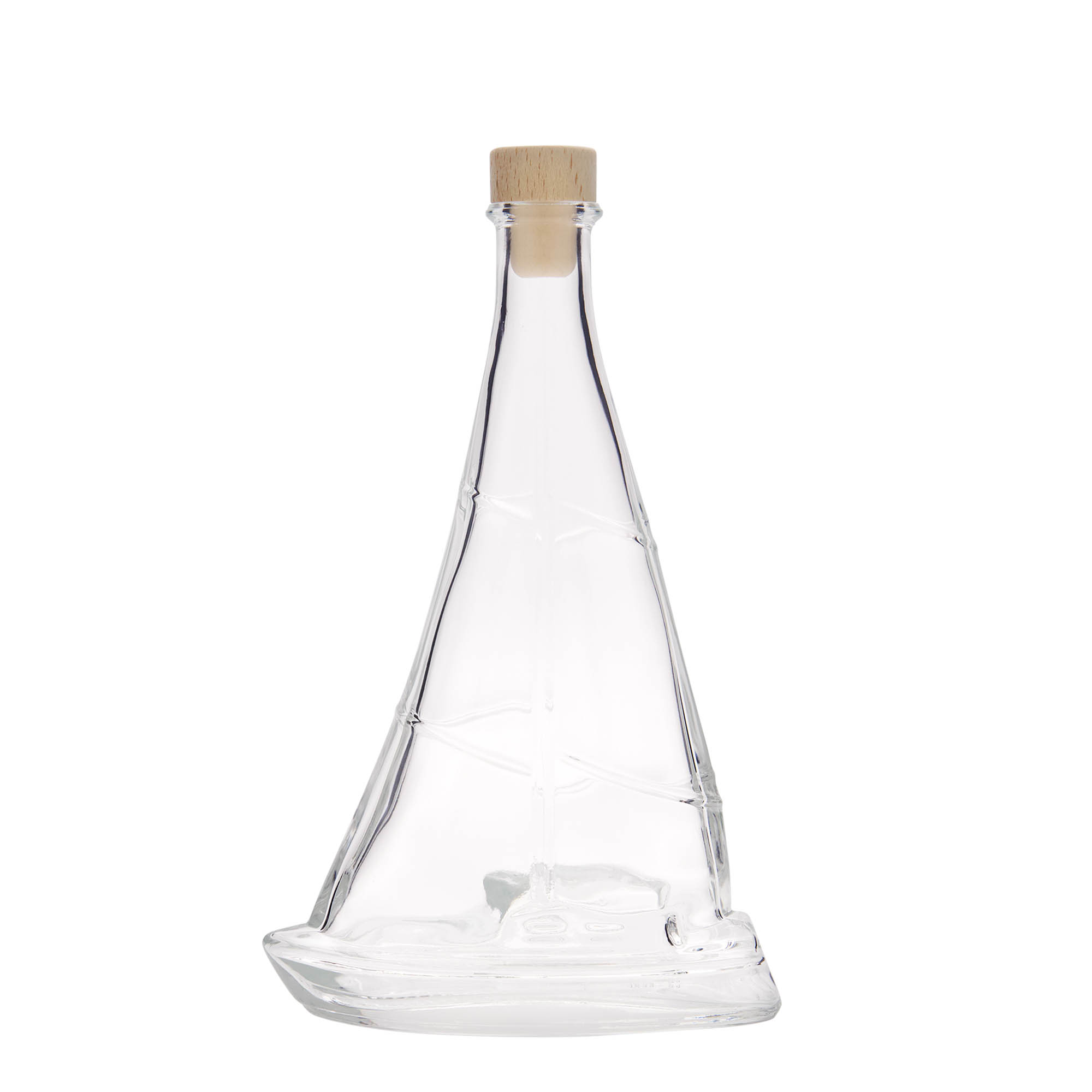 350 ml glazen fles 'Zeilboot', opening: kurk 350 ml glazen fles 'Zeilboot', opening: kurk
