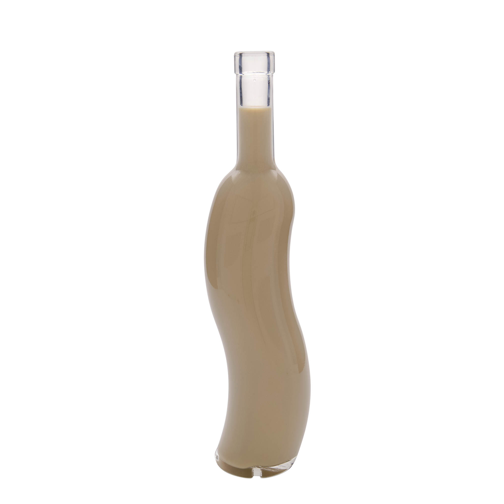 500 ml glazen fles 'La-Ola', halfrond, opening: kurk 500 ml glazen fles 'La-Ola', halfrond, opening: kurk