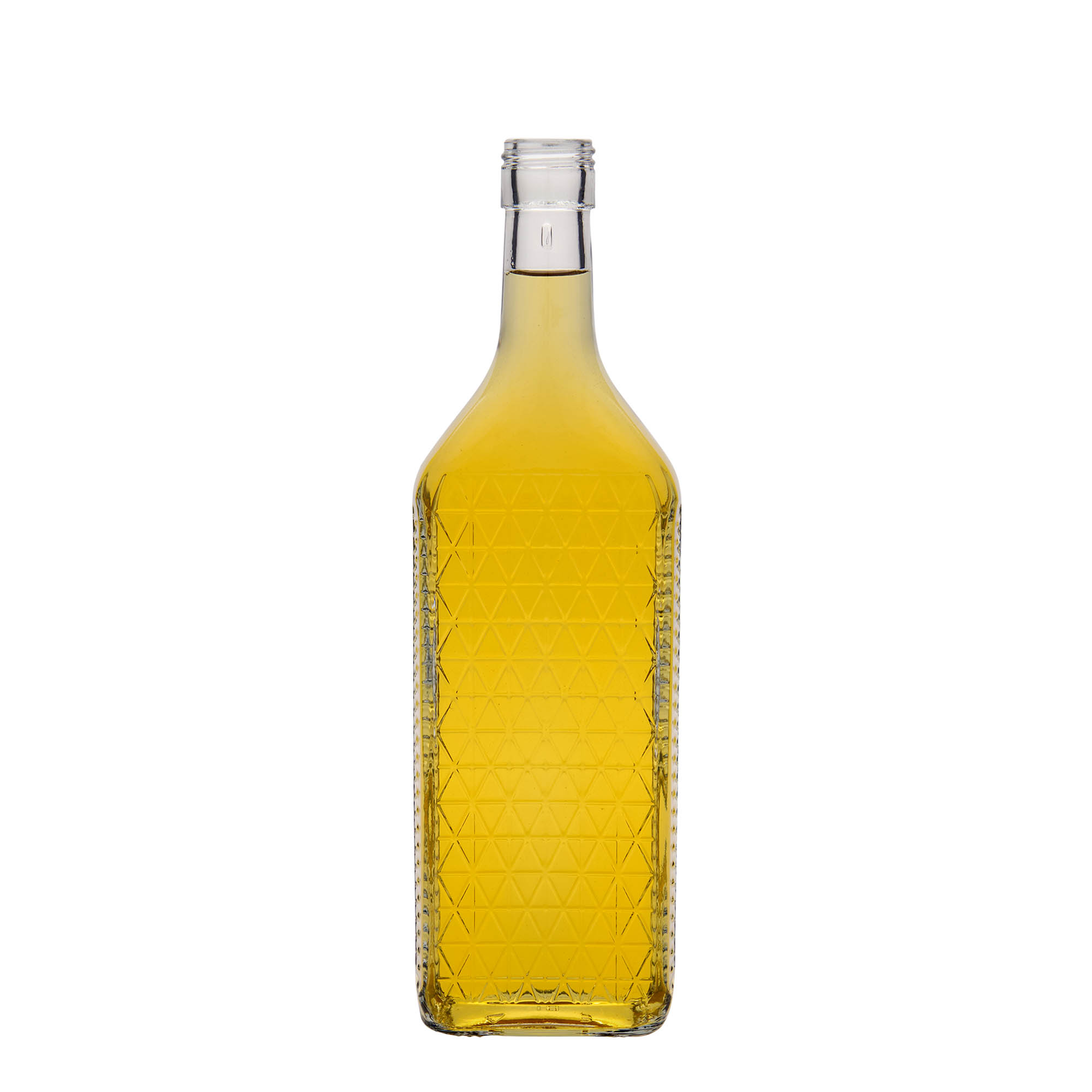 700 ml glazen fles 'Caruso', rechthoekig, monding: PP 31,5 700 ml glazen fles 'Caruso', rechthoekig, monding: PP 31,5