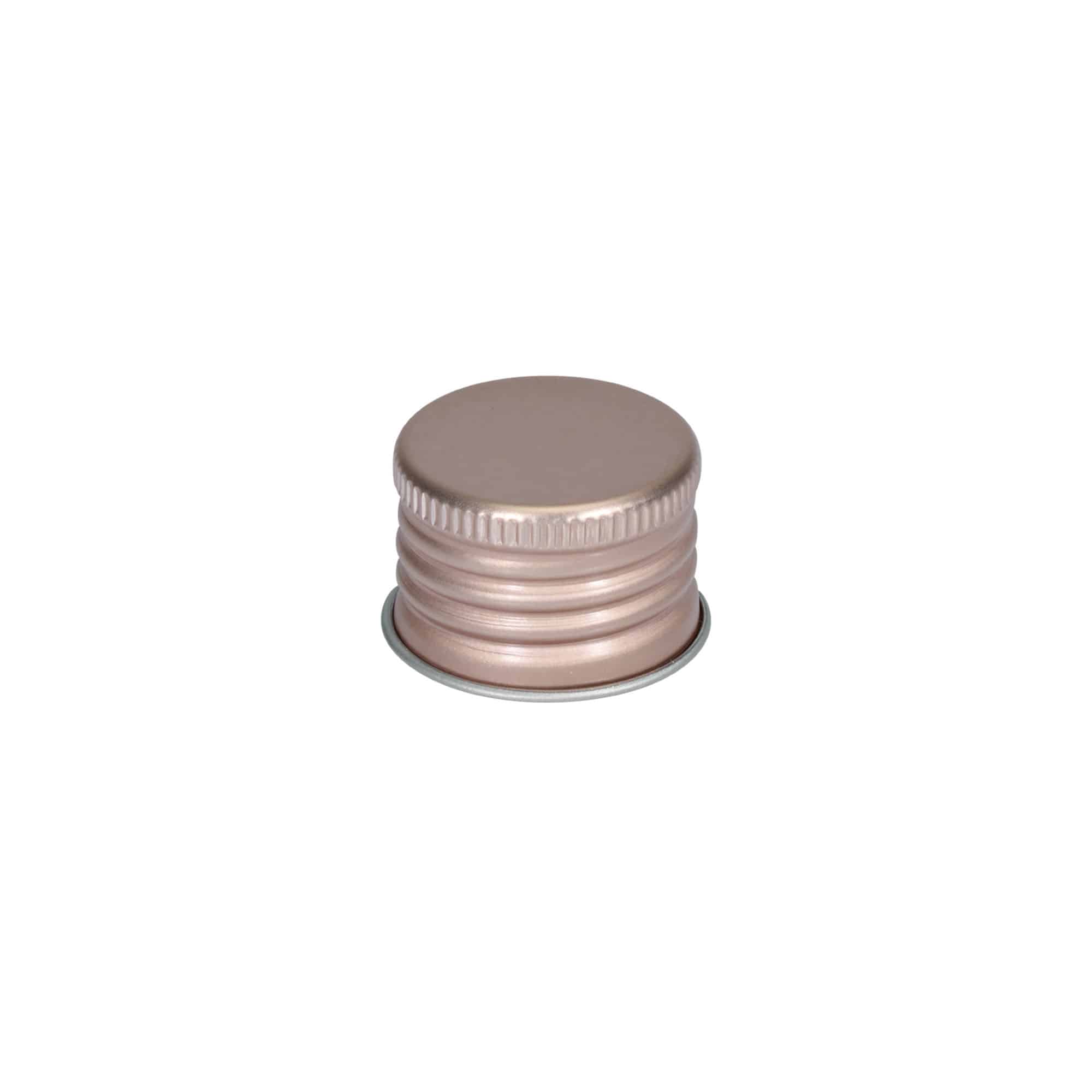 Schroefsluiting, metaal, roze, voor monding: 24/410 Schroefsluiting, metaal, roze, voor monding: 24/410