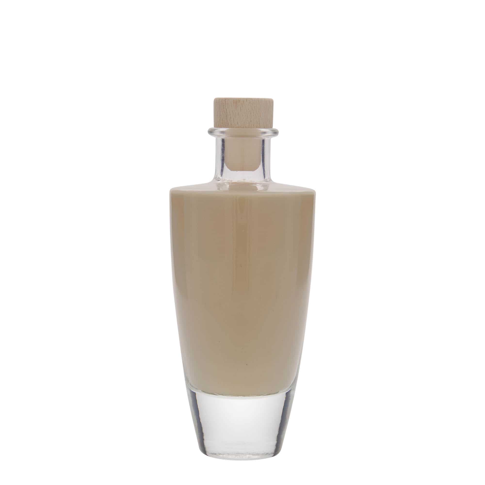 200 ml glazen fles 'Vanessa', ovaal, opening: kurk