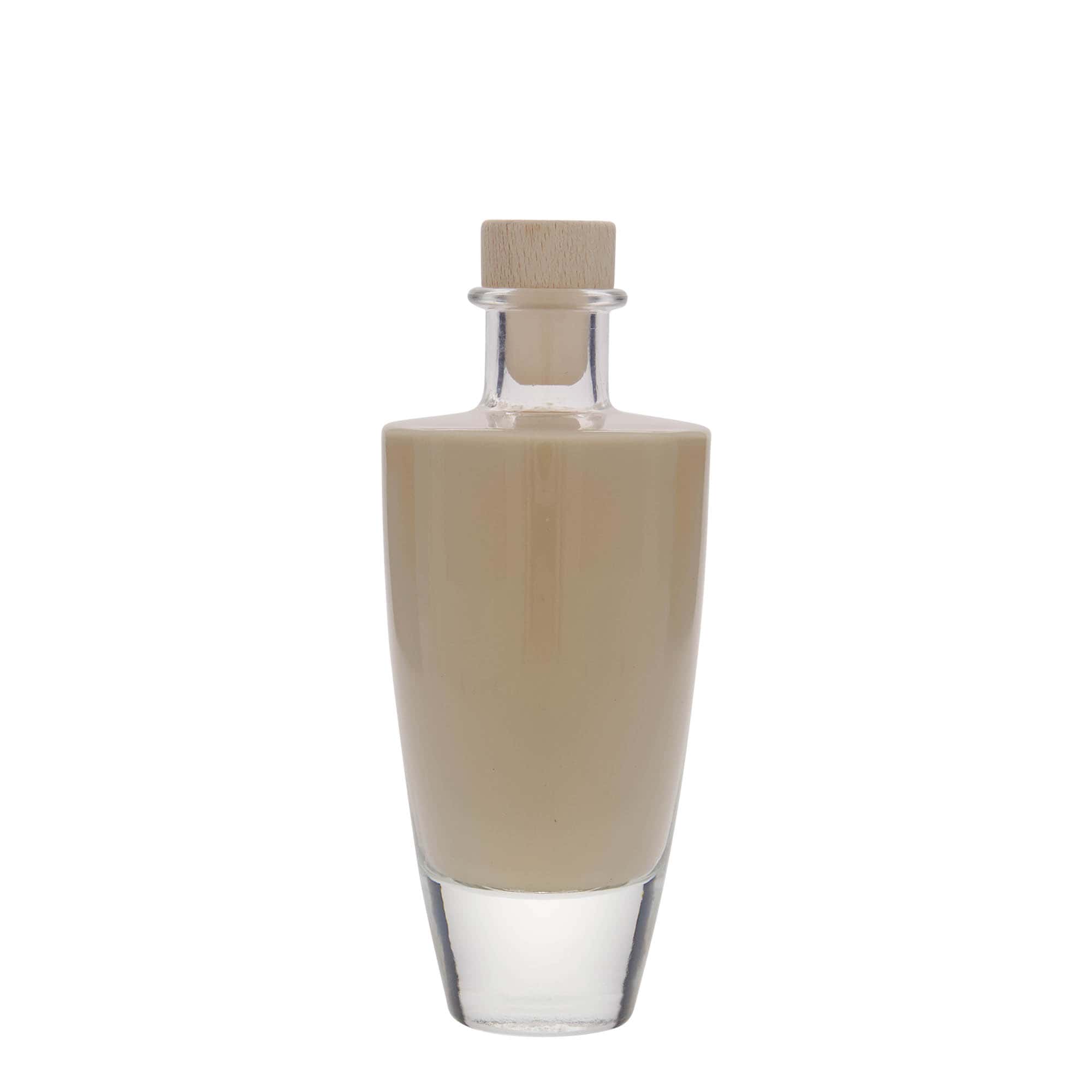 200 ml glazen fles 'Vanessa', ovaal, opening: kurk