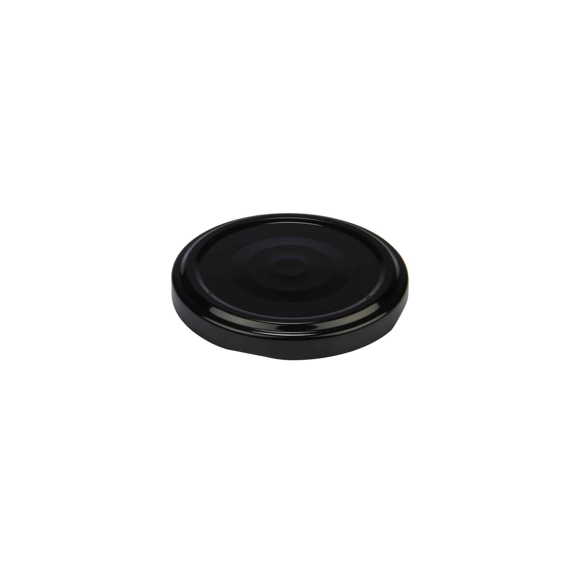 Twist-offdeksel, blik, zwart, voor monding: TO 63 Twist-offdeksel, blik, zwart, voor monding: TO 63