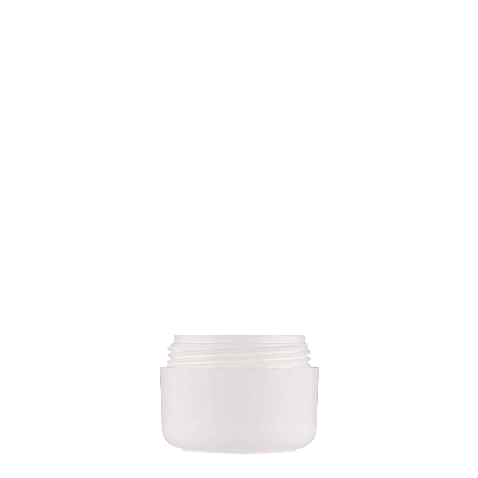 Plastic pot 'Bianca', 15 ml, PP, wit, monding: schroefsluiting Plastic pot 'Bianca', 15 ml, PP, wit, monding: schroefsluiting