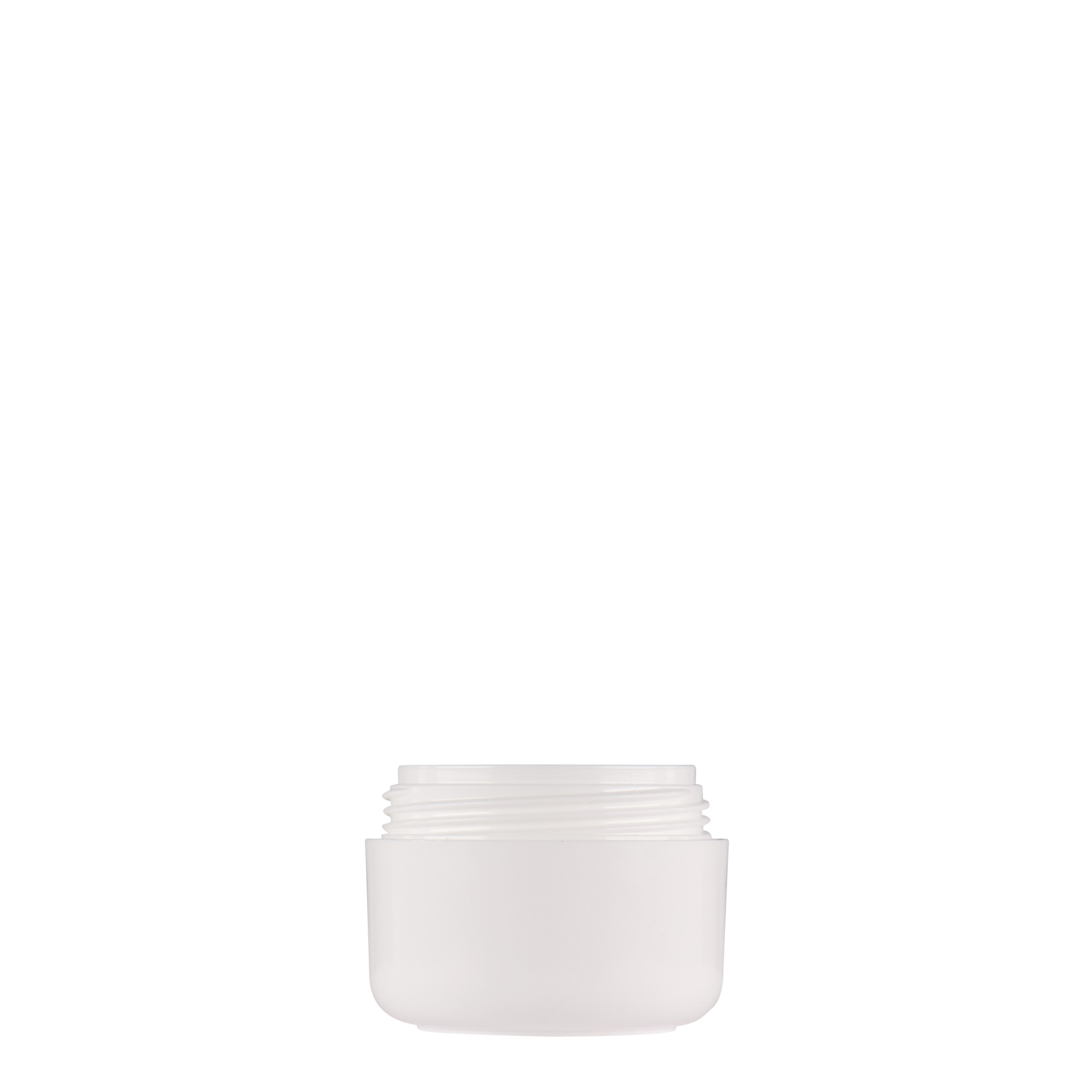 15 ml kunststofpot 'Bianca', PP, wit, opening: schroefdop 15 ml kunststofpot 'Bianca', PP, wit, opening: schroefdop