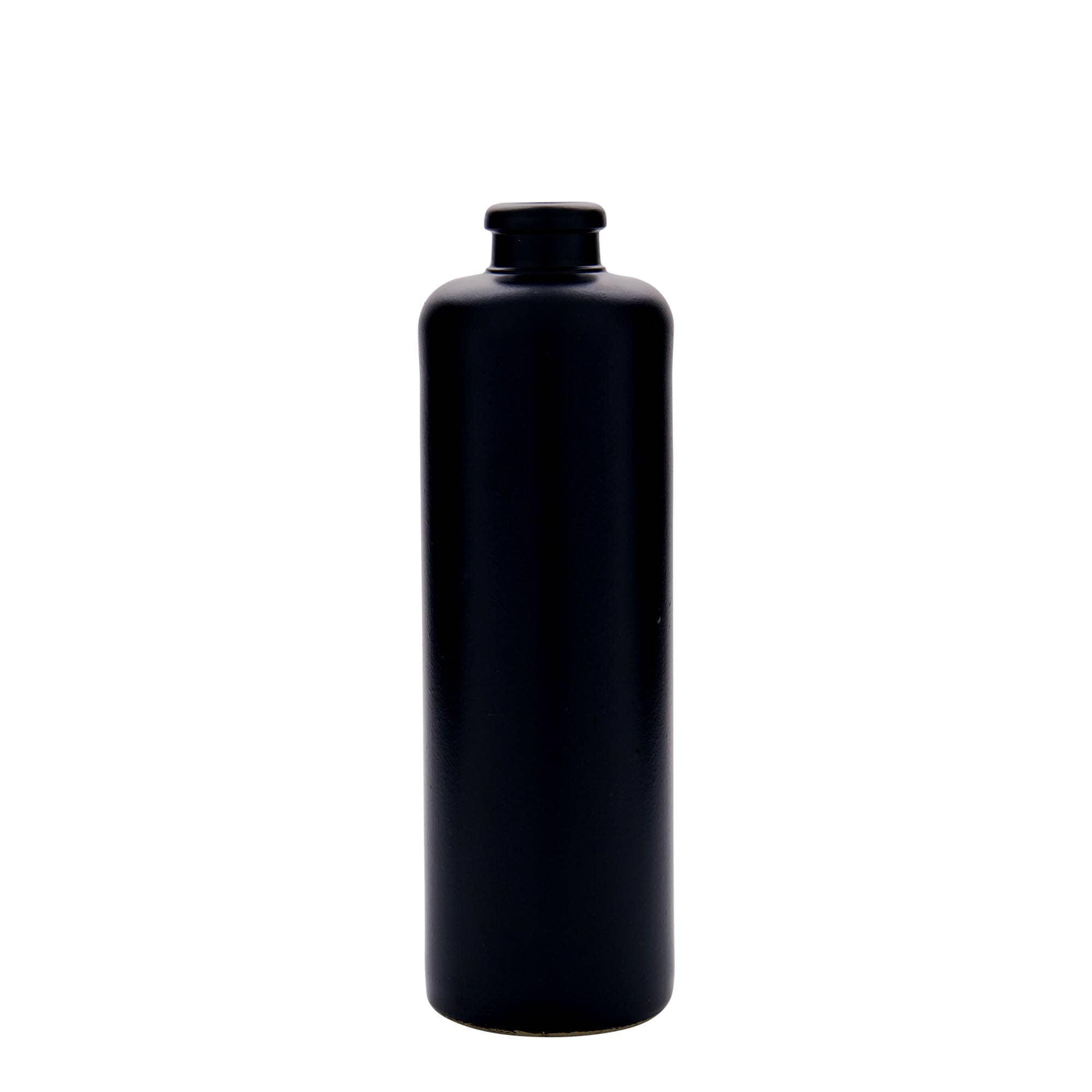 Keramische kruik, 500 ml, steengoed, zwart, monding: kurk Keramische kruik, 500 ml, steengoed, zwart, monding: kurk
