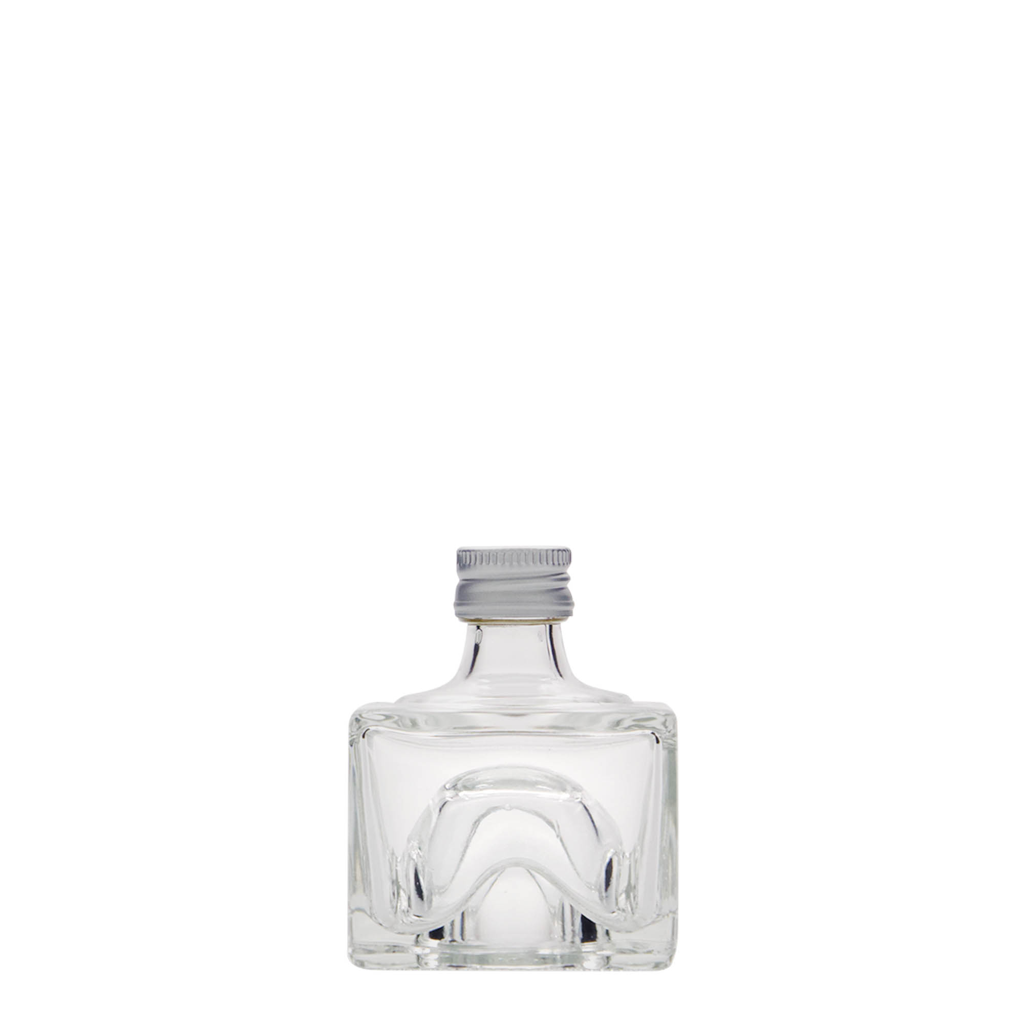 40 ml glazen fles 'Cocolores', vierkant, hals: PP 18 40 ml glazen fles 'Cocolores', vierkant, hals: PP 18