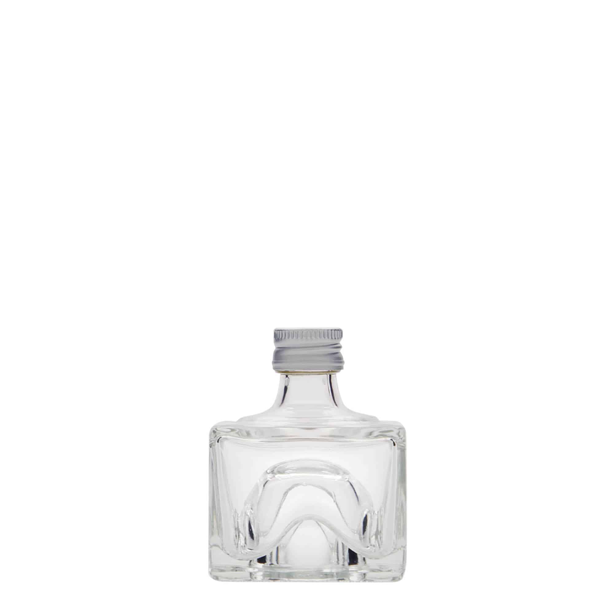 40 ml glazen fles 'Cocolores', vierkant, hals: PP 18