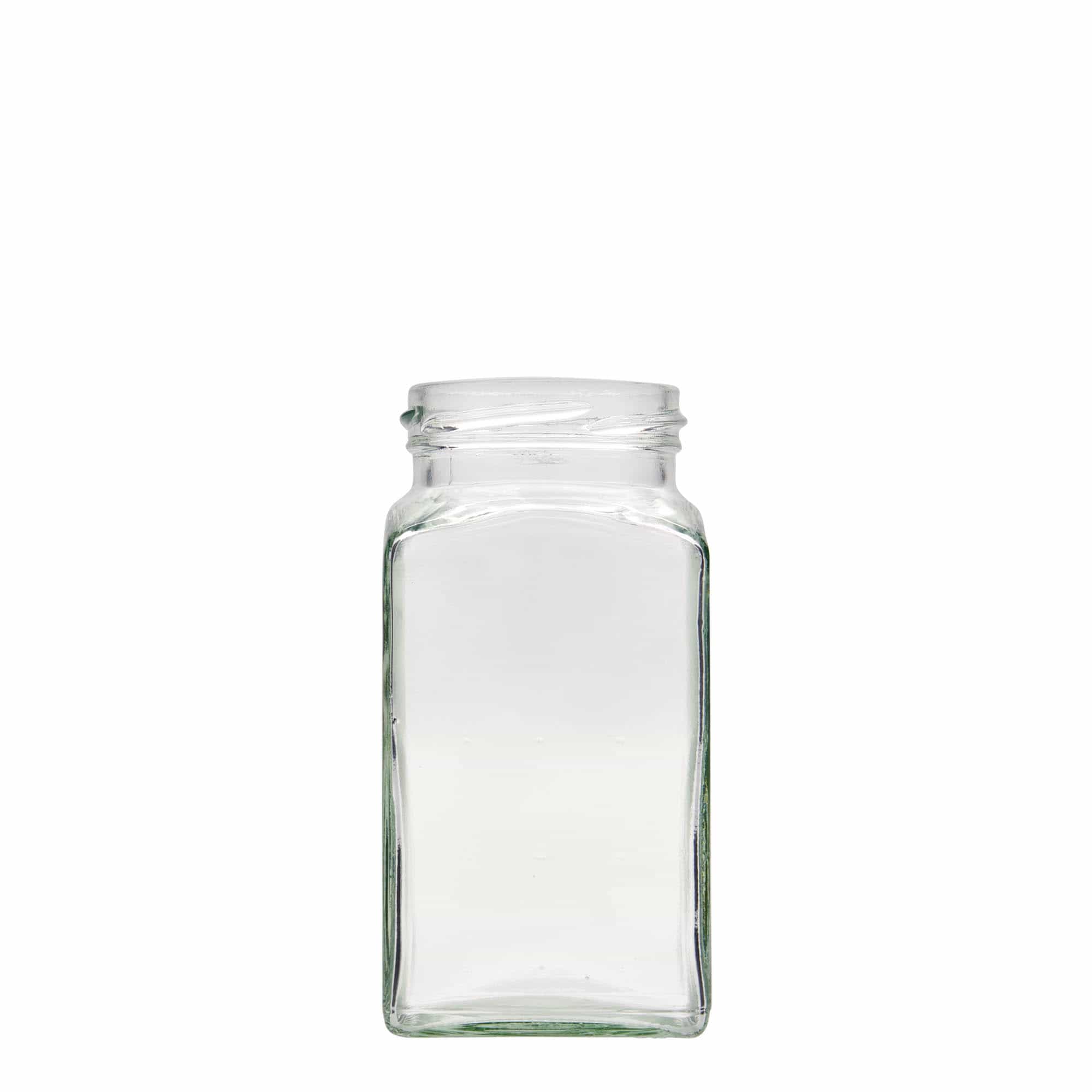 Vierkante pot, 312 ml, monding: twist-off (TO 58) Vierkante pot, 312 ml, monding: twist-off (TO 58)