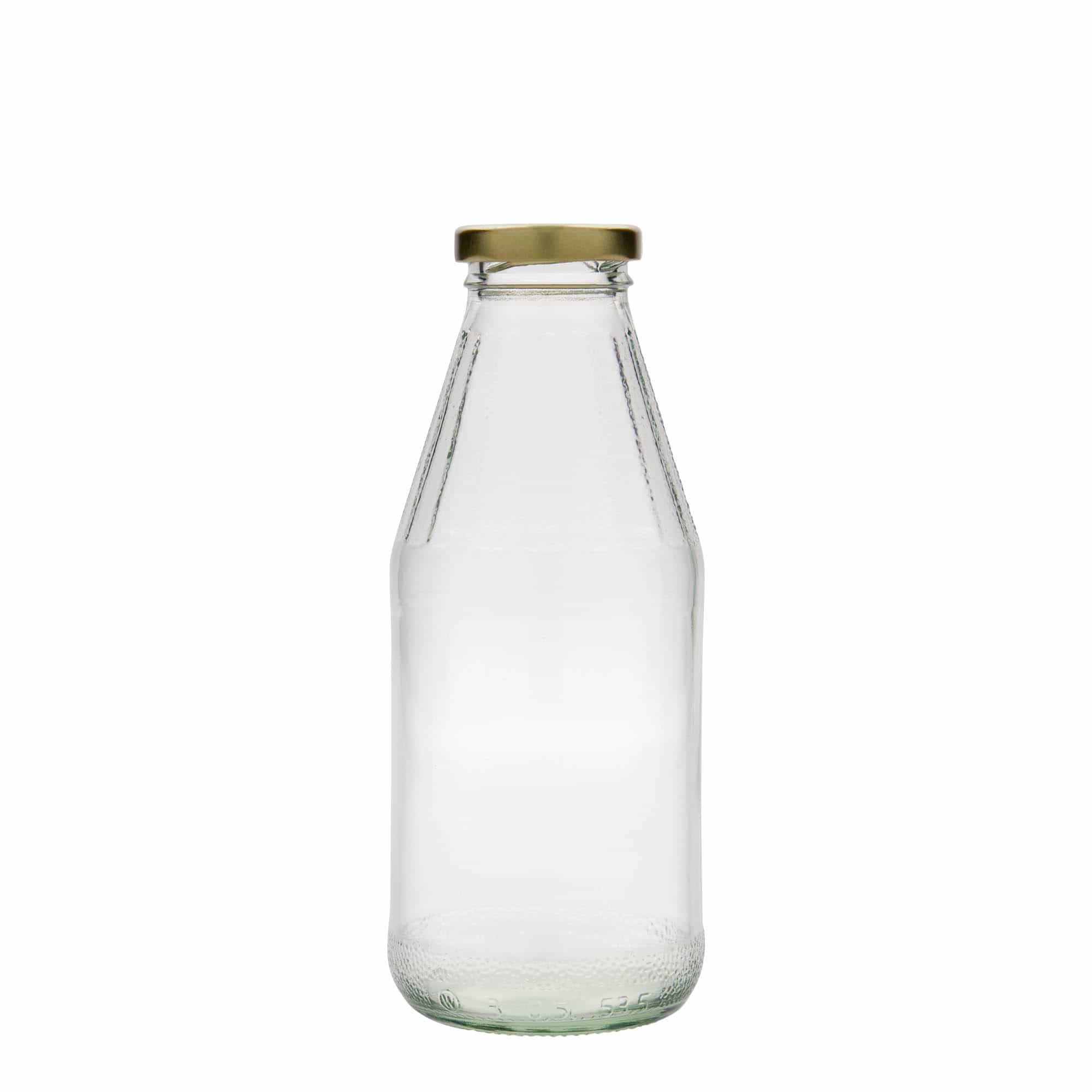 Universele fles met brede hals, 500 ml, glas, monding: twist-off (TO 43)