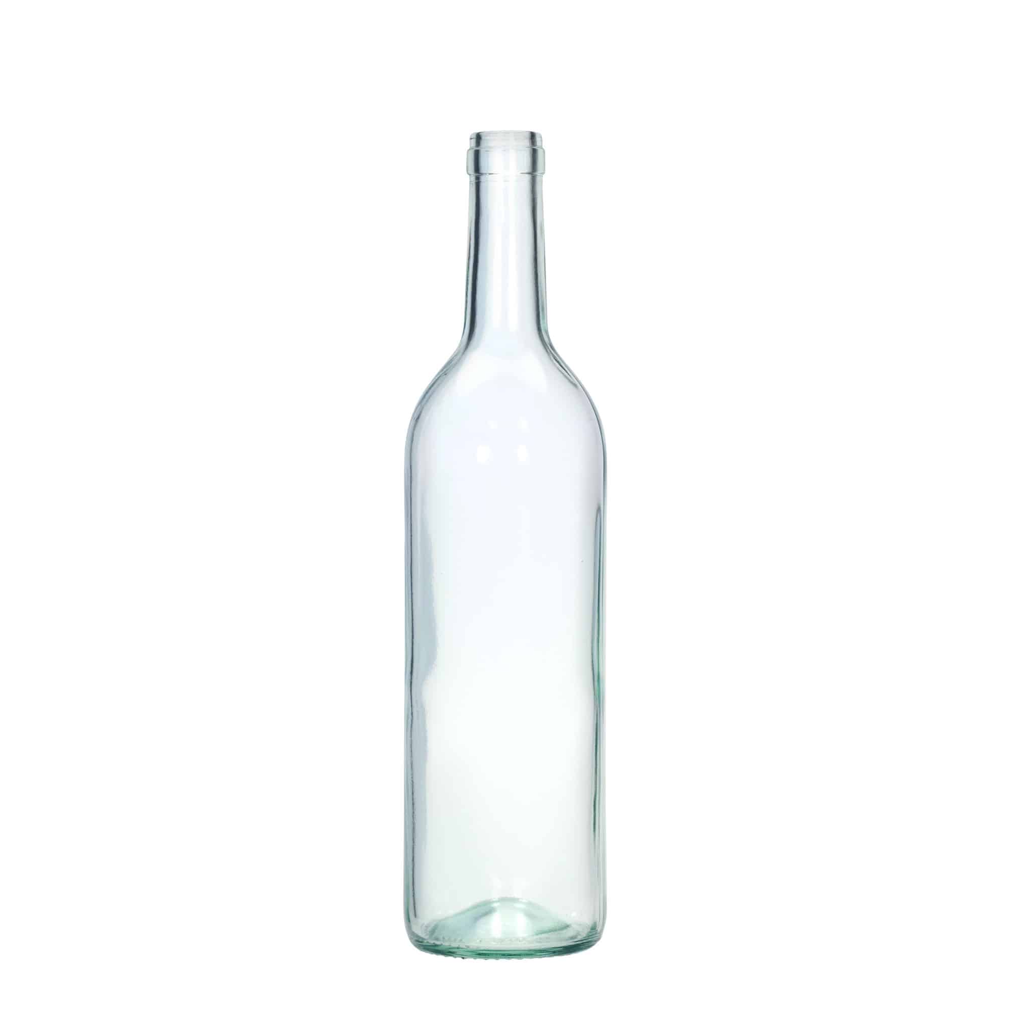 750 ml glazen fles 'Bordeaux Tradition', monding: kurk 750 ml glazen fles 'Bordeaux Tradition', monding: kurk