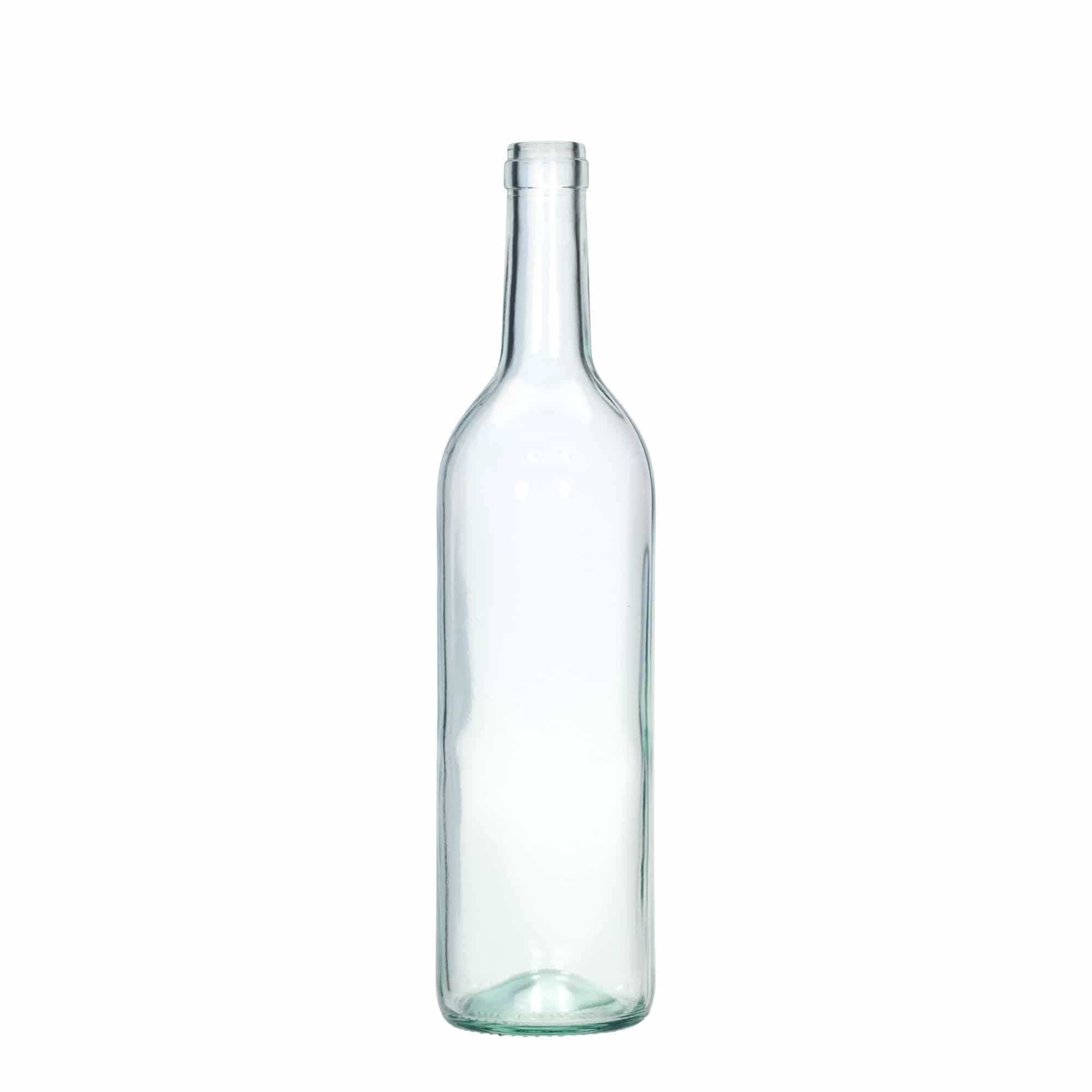 750 ml glazen fles 'Bordeaux Tradition', hals: kurk