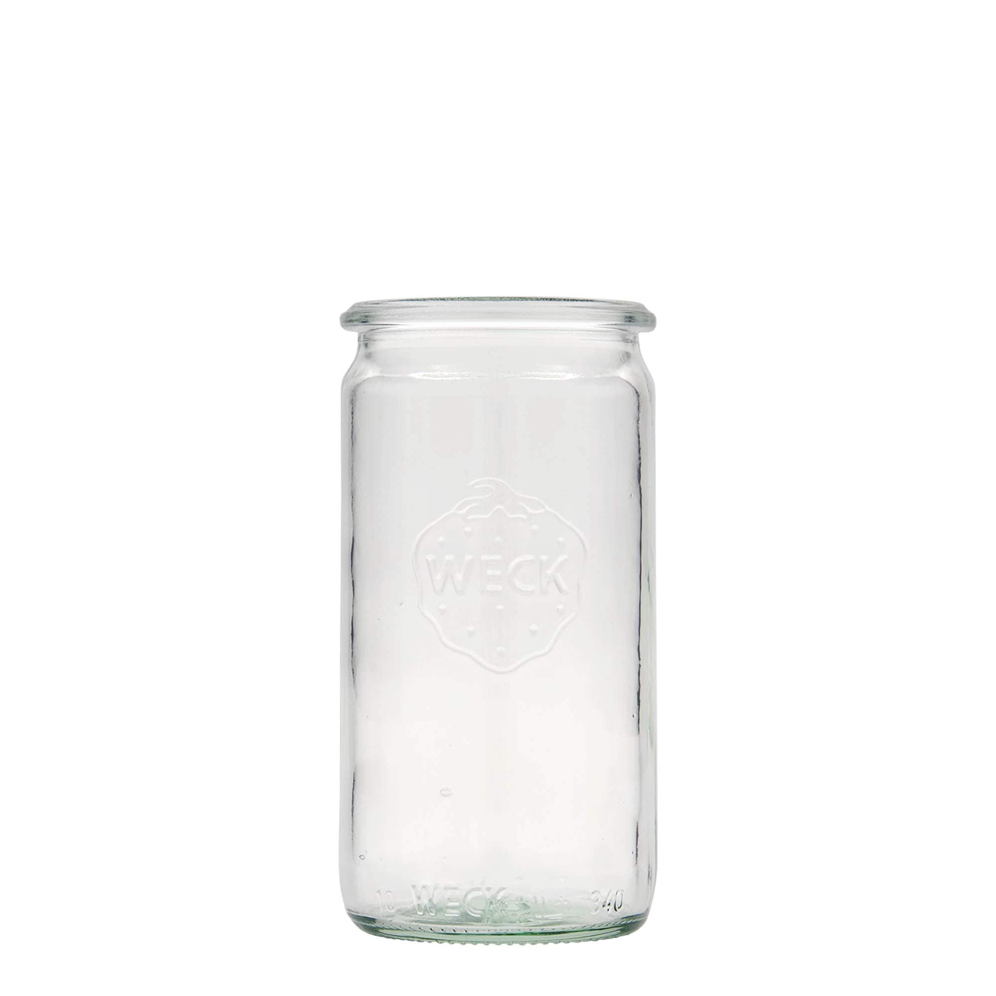 340 ml WECK-cilinderglas, opening: ronde rand