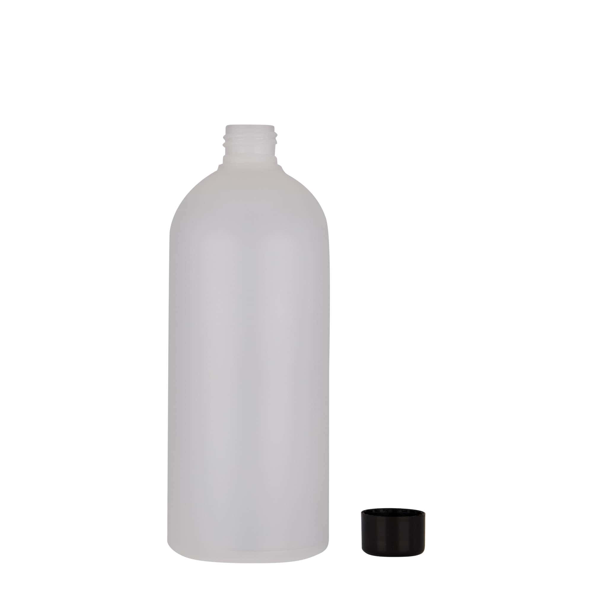Plastic fles 'Tuffy', 500 ml, HDPE, naturel, monding: GPI 24/410