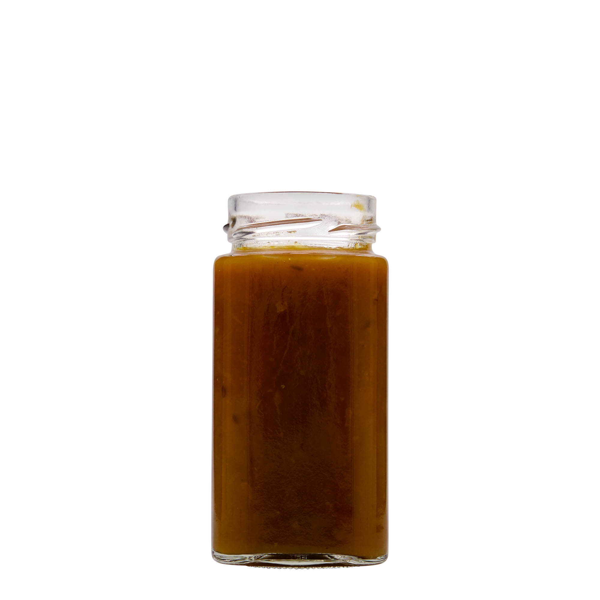 314 ml vierkantglas 'Funny', opening: Deep-Twist-Off (DTO 58) 314 ml vierkantglas 'Funny', opening: Deep-Twist-Off (DTO 58)