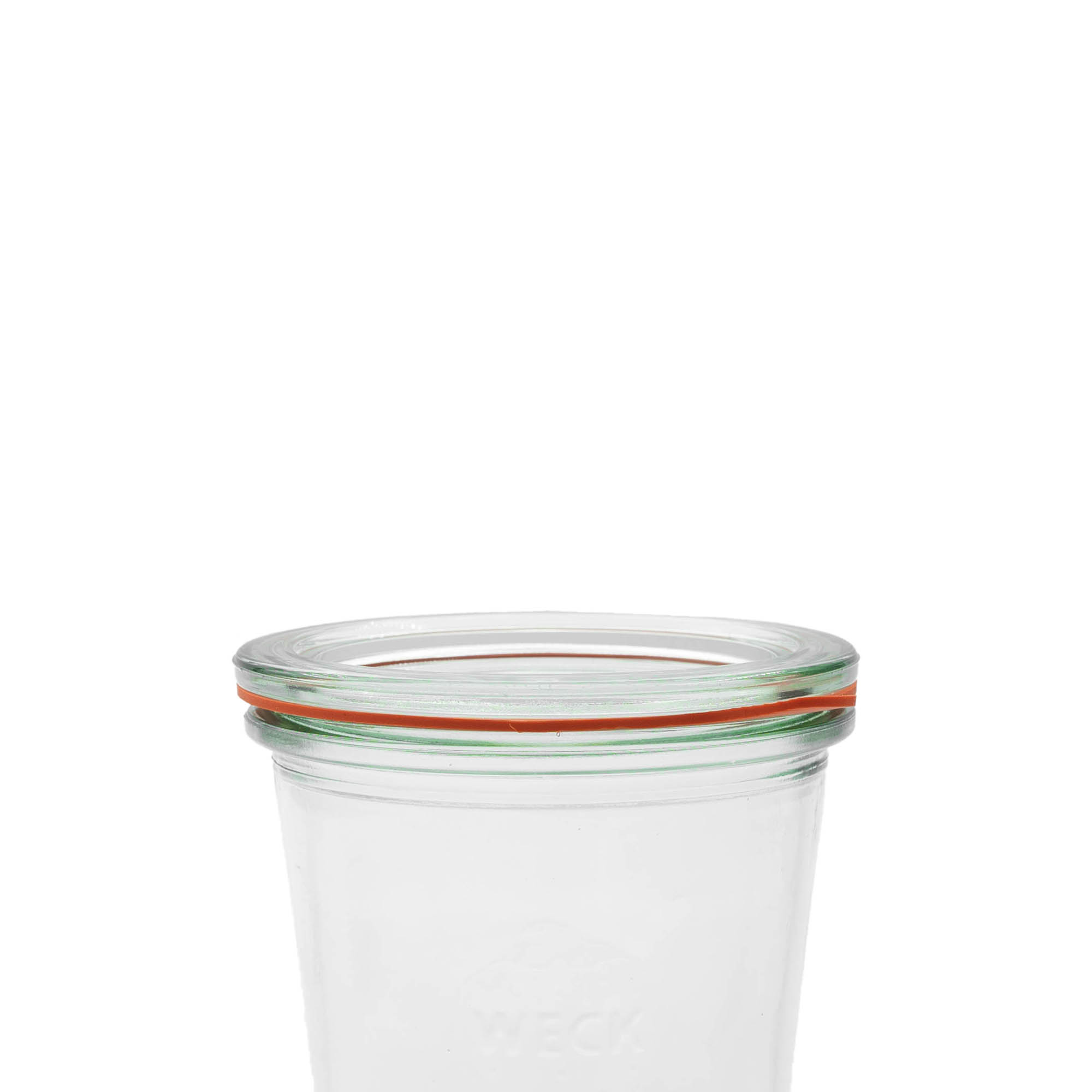 WECK-inmaakring RR80, rood, monding: ronde rand