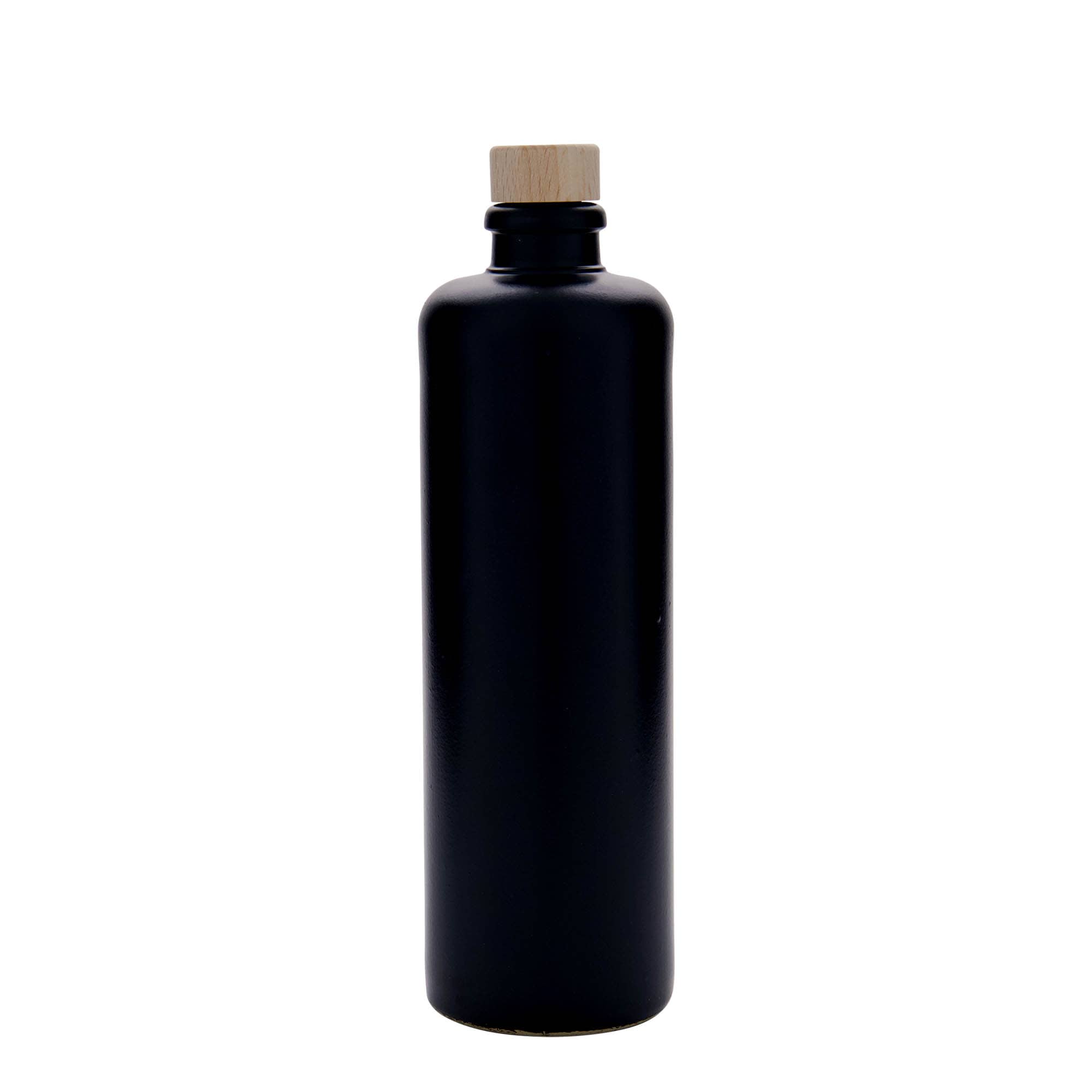 500 ml Tonkruik, steengoed, zwart, opening: kurk 500 ml Tonkruik, steengoed, zwart, opening: kurk