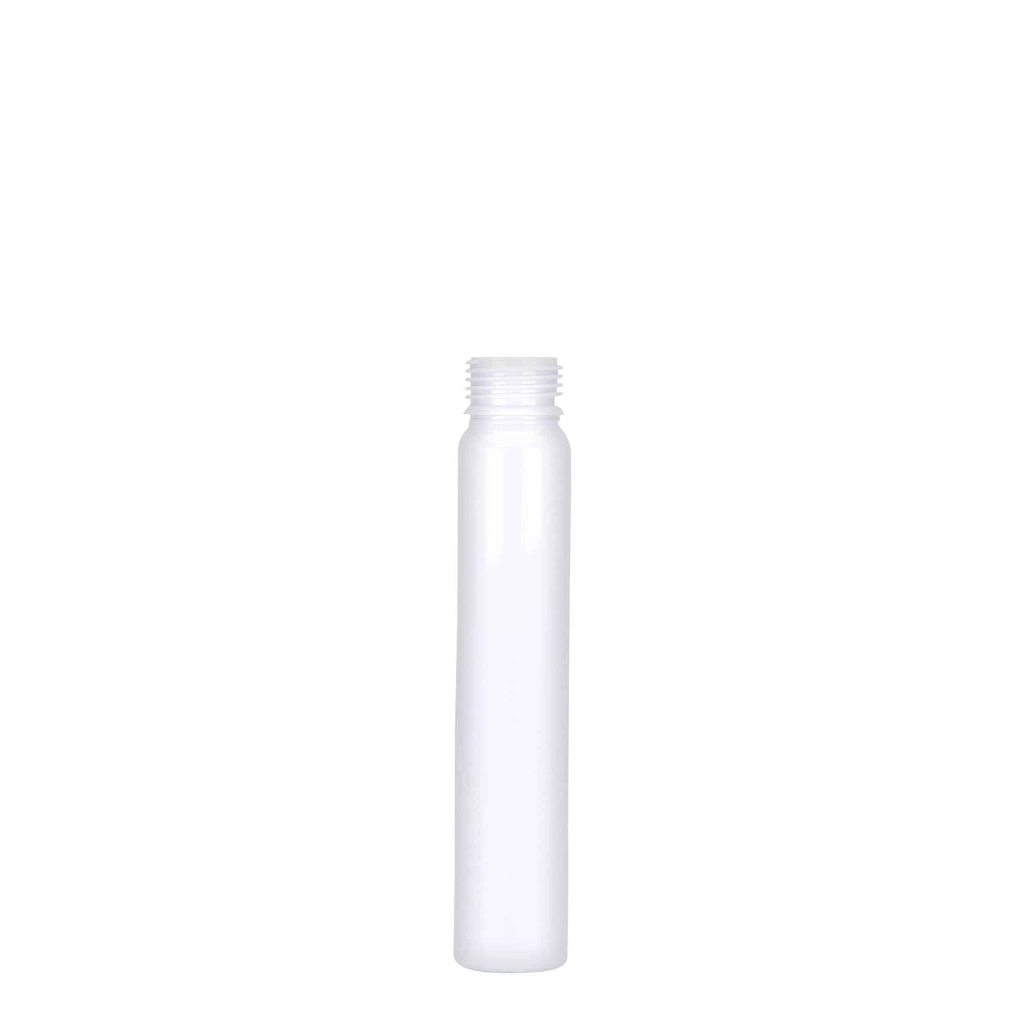 25 ml PET-buisje, kunststof, wit, opening: schroefdop