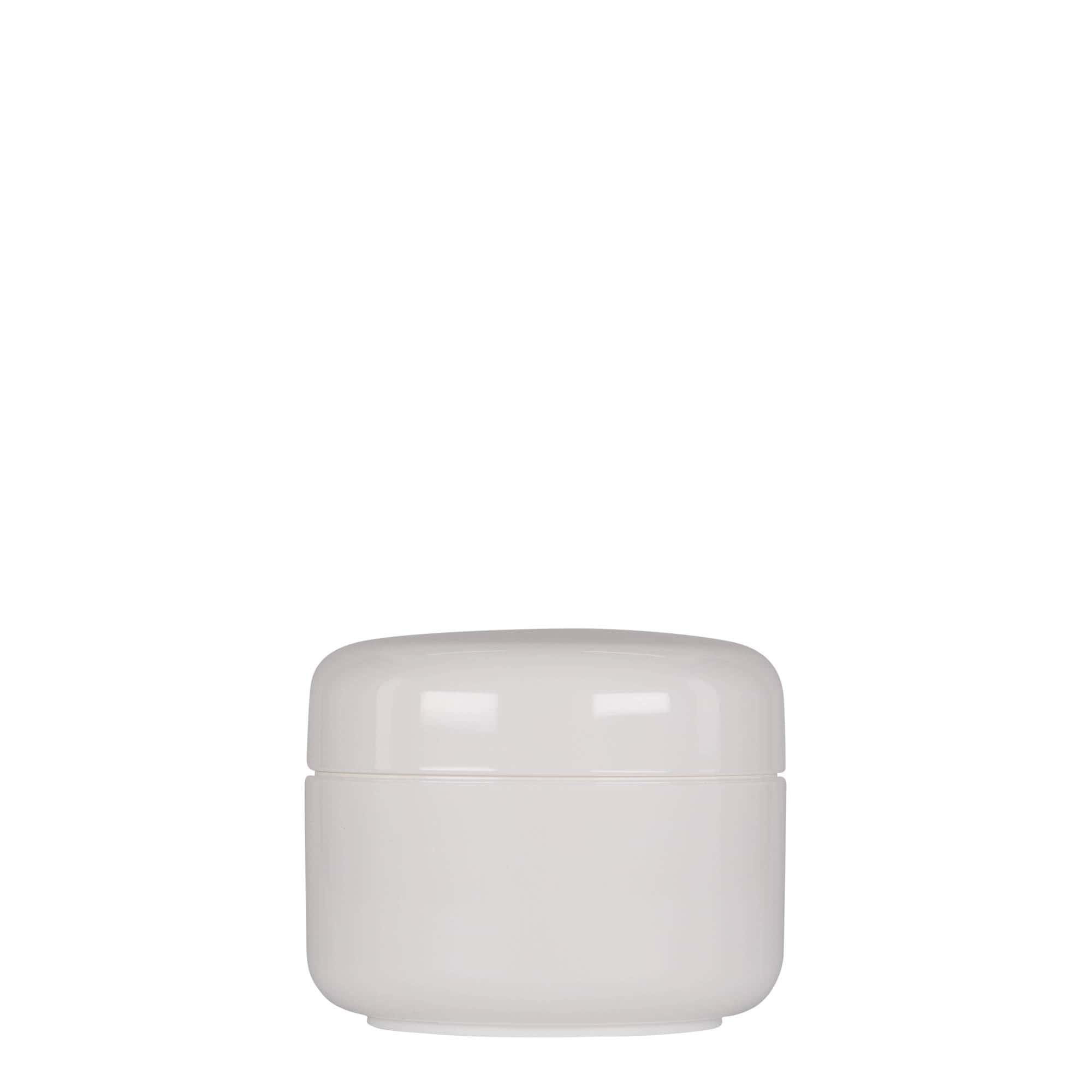 150 ml kunststofpot 'Bianca', PP, wit, opening: schroefdop