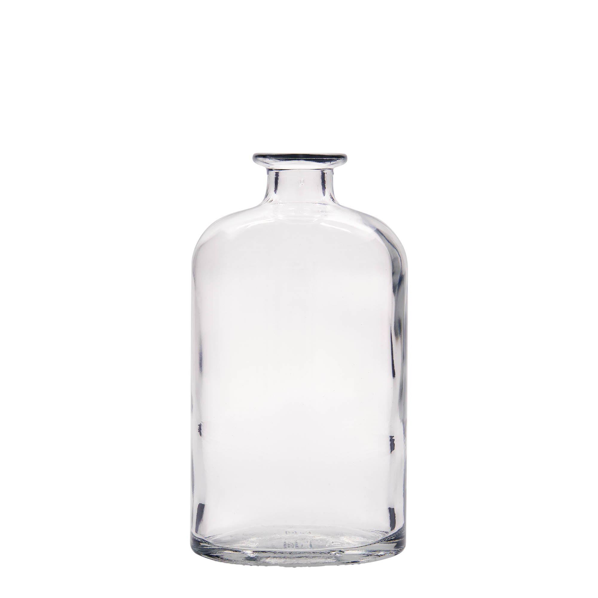 Glazen fles 'Dundee', 500 ml, ovaal, monding: kurk Glazen fles 'Dundee', 500 ml, ovaal, monding: kurk