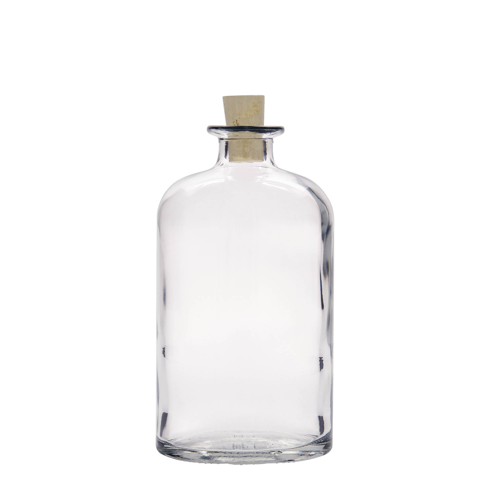 500 ml glazen fles 'Dundee', ovaal, opening: kurk