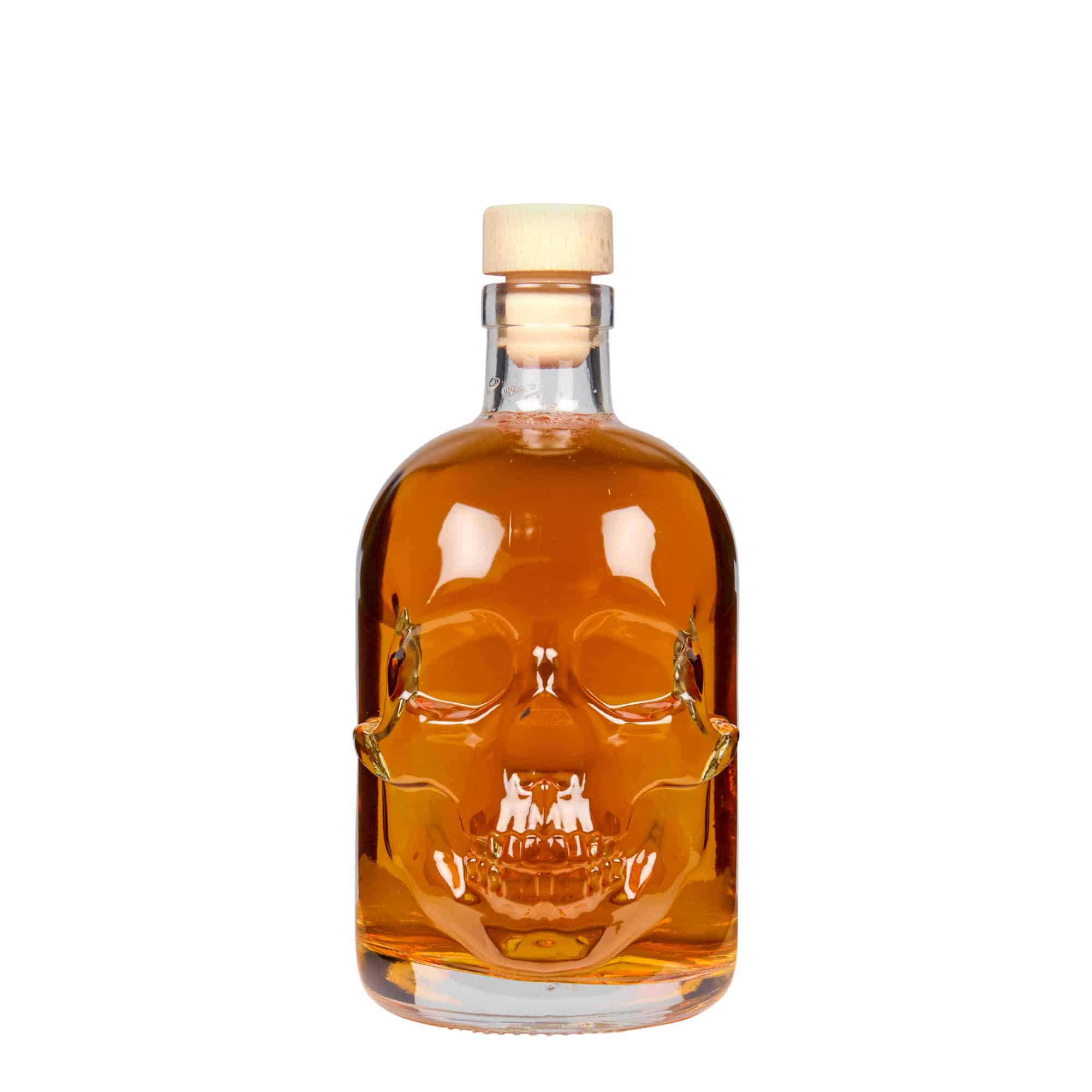 500 ml glazen fles 'Doodskop', opening: kurk