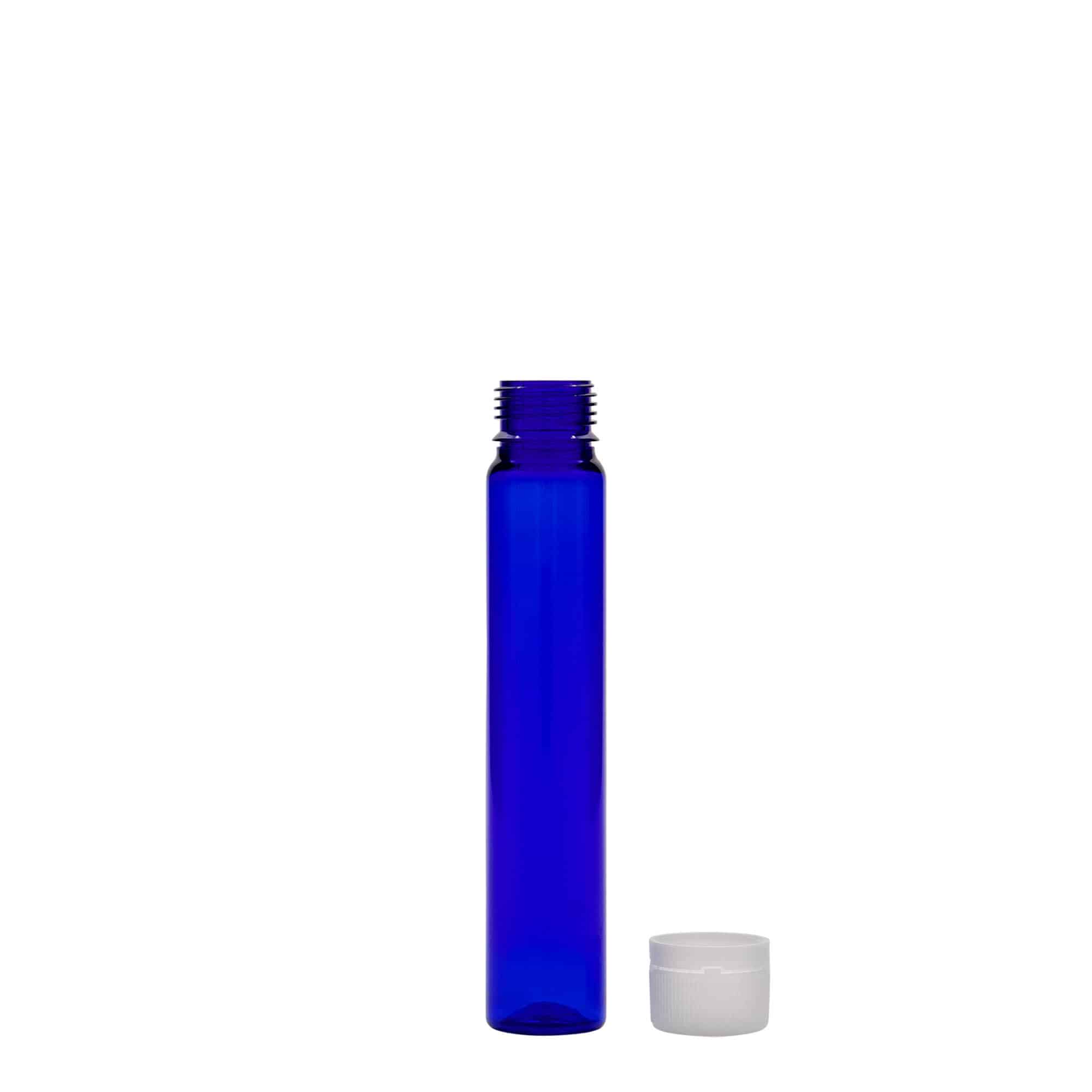 25 ml PET-buisje, kunststof, koningsblauw, opening: schroefdop