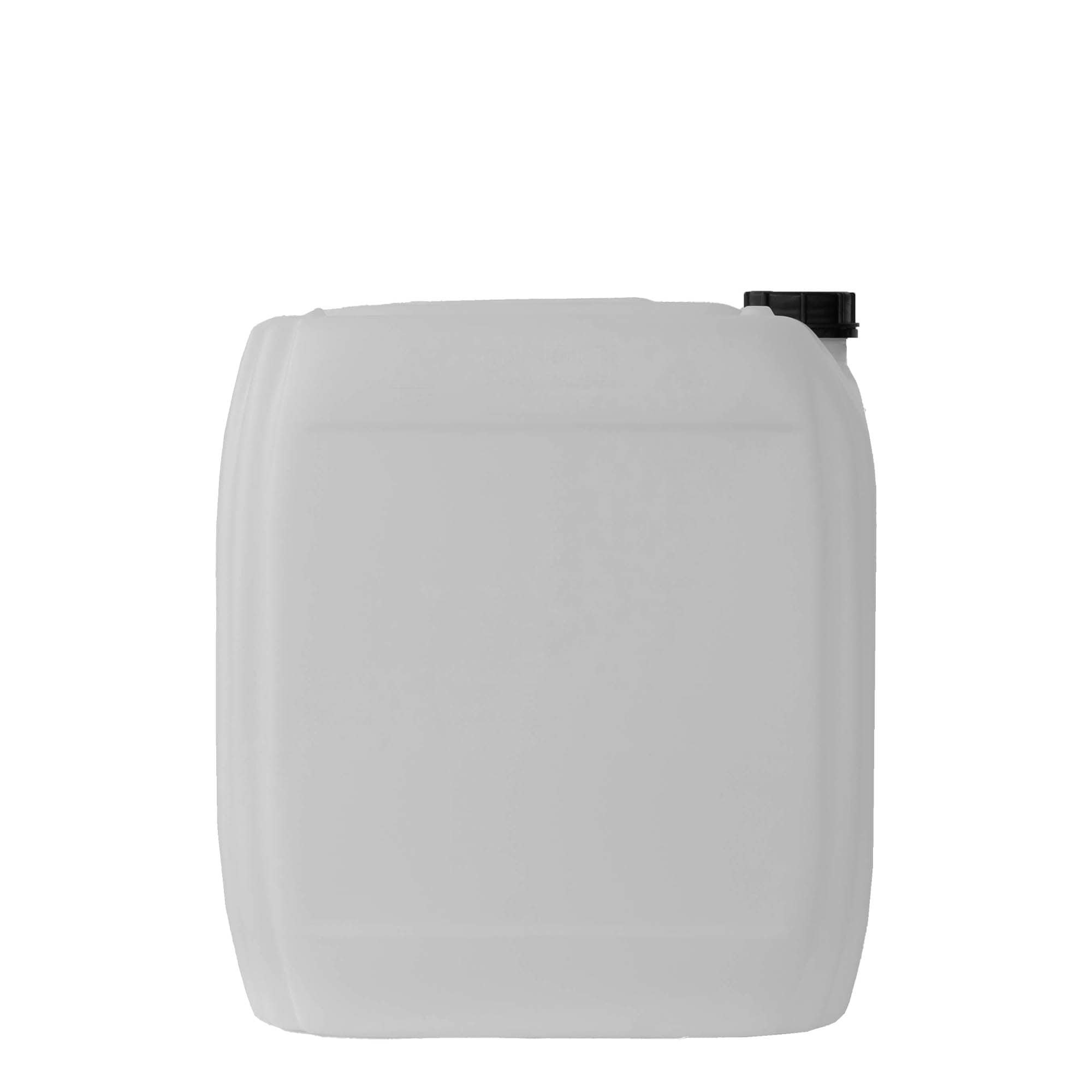 30 l kanister, rechthoekig, HDPE-kunststof, naturel, opening: ND 60