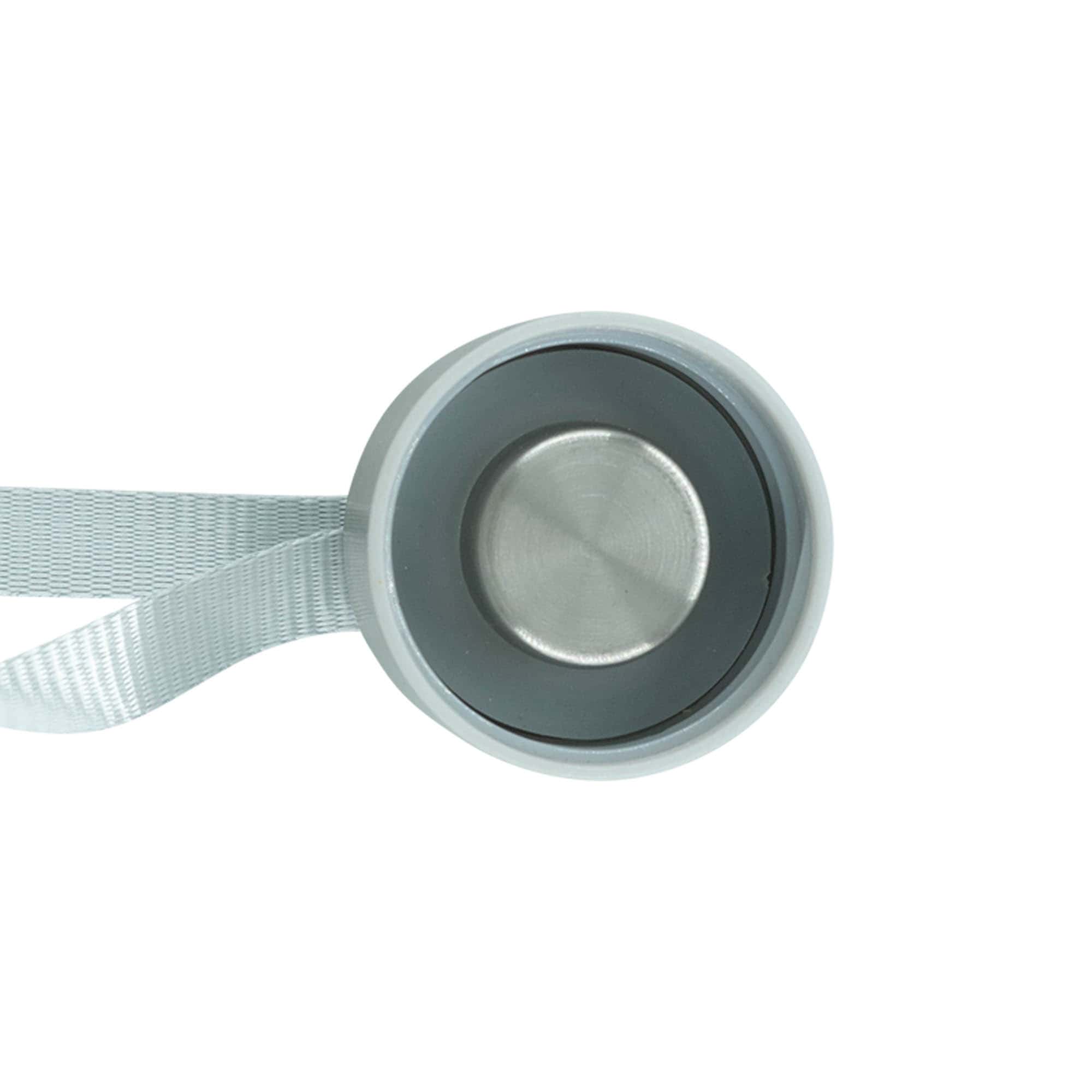 Schroefdeksel 'Perseus' met band, metaal, zilver Schroefdeksel 'Perseus' met band, metaal, zilver