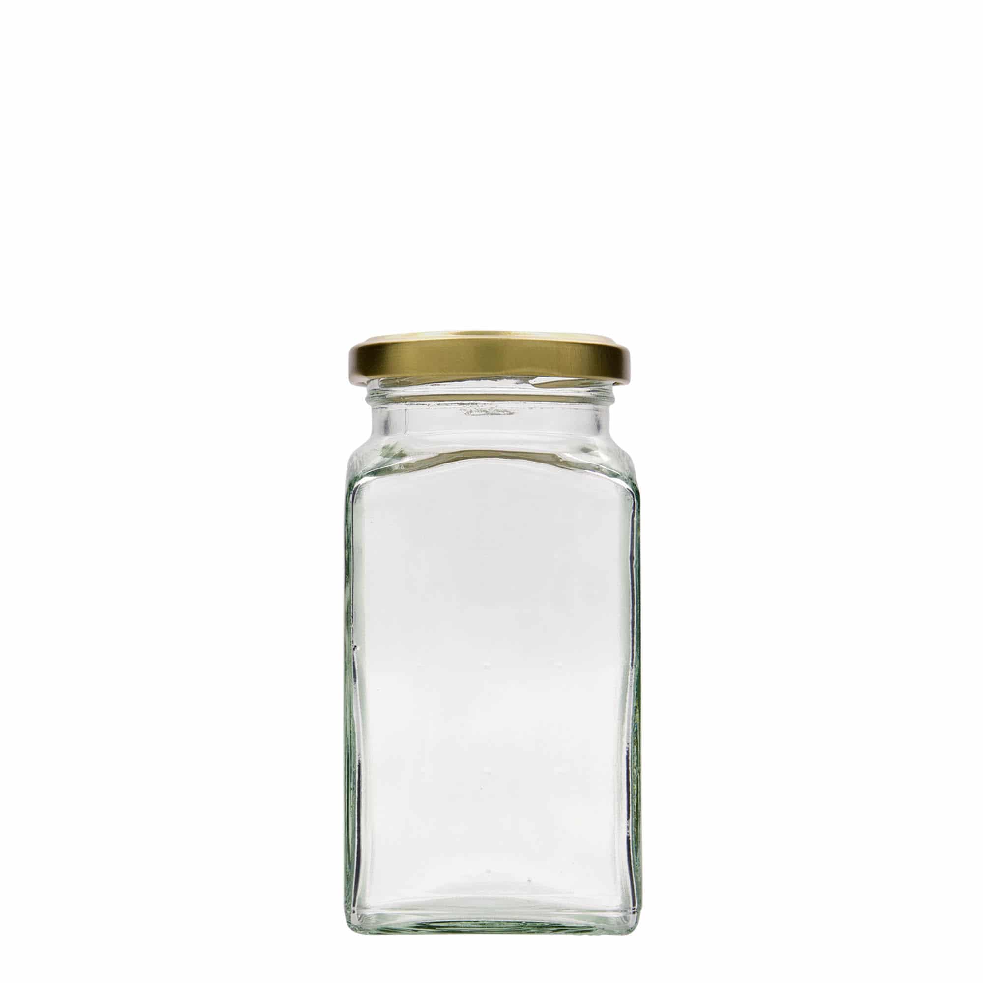 Vierkante pot, 312 ml, monding: twist-off (TO 58)