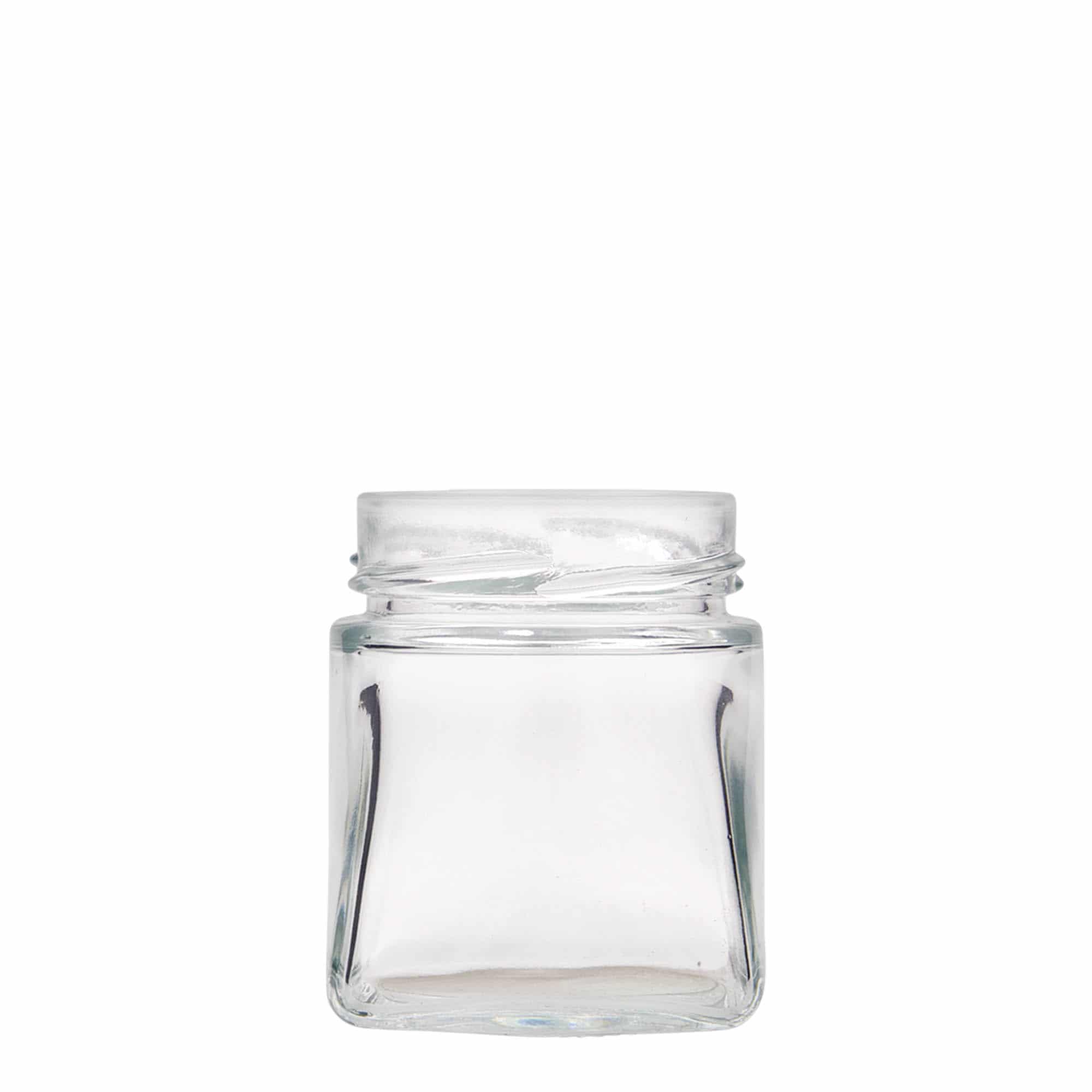 Vierkante pot 'Luxor', 212 ml, monding: deep-twist-off (DTO 63) Vierkante pot 'Luxor', 212 ml, monding: deep-twist-off (DTO 63)