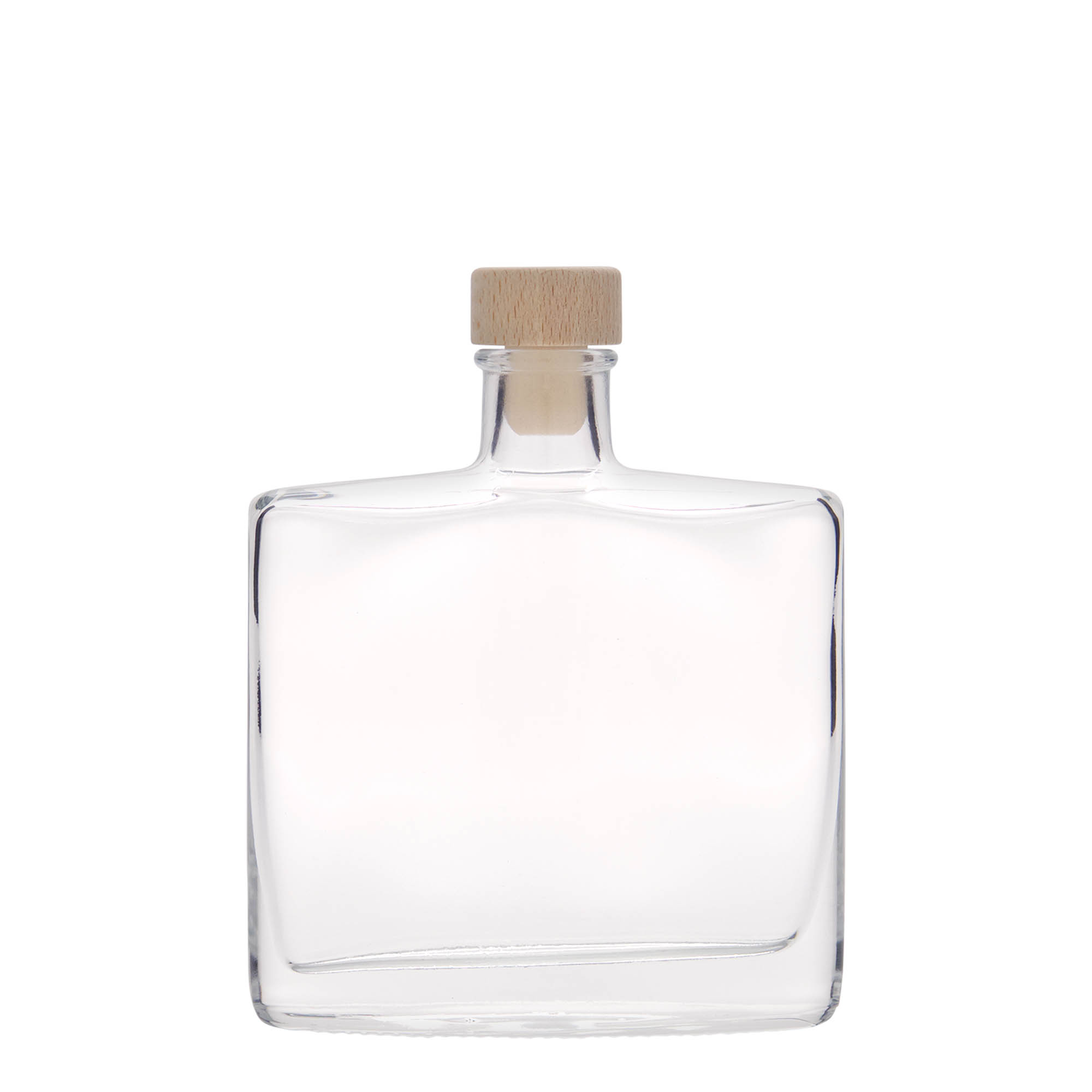 200 ml glazen fles 'Zorbas', ovaal, opening: kurk