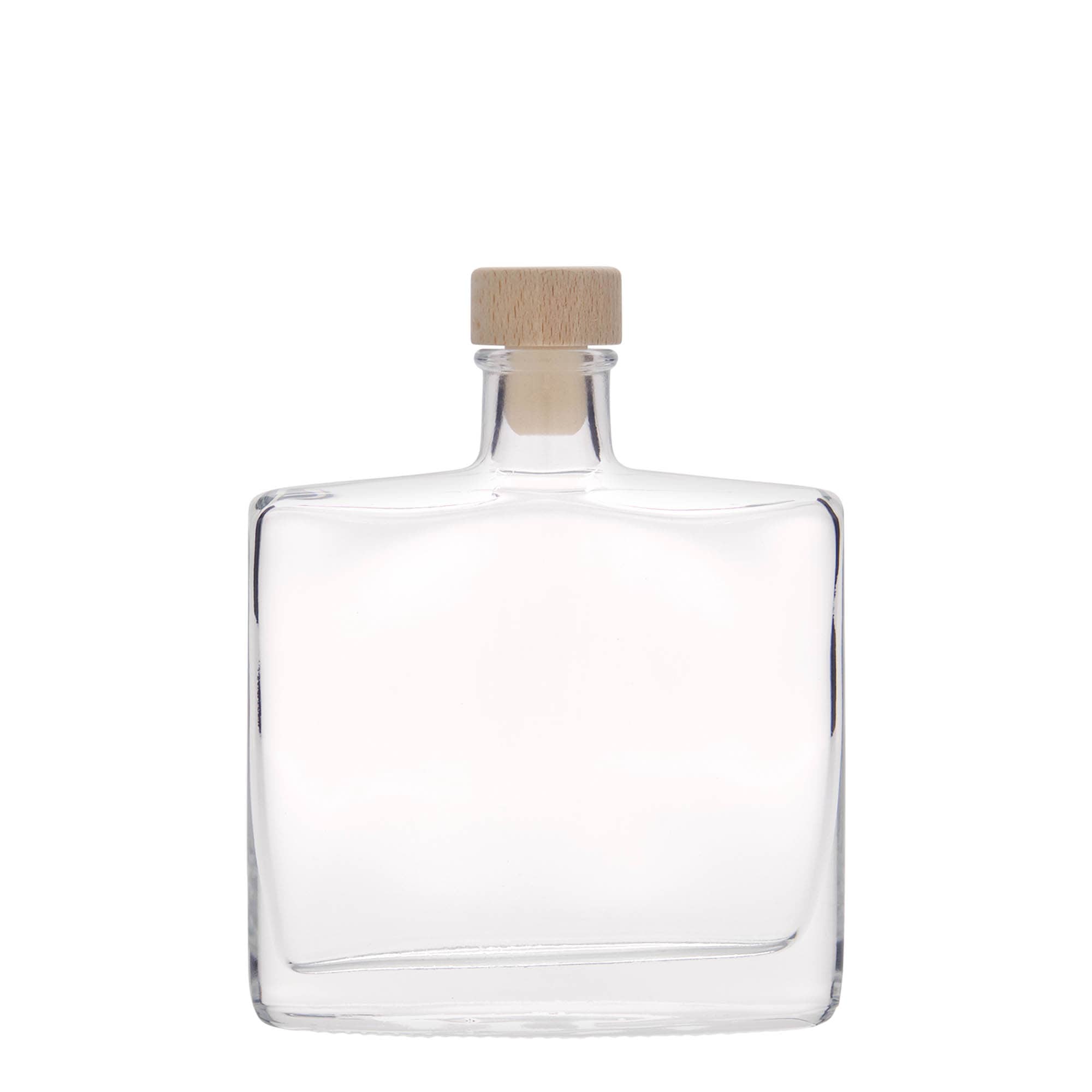200 ml glazen fles 'Zorbas', ovaal, opening: kurk