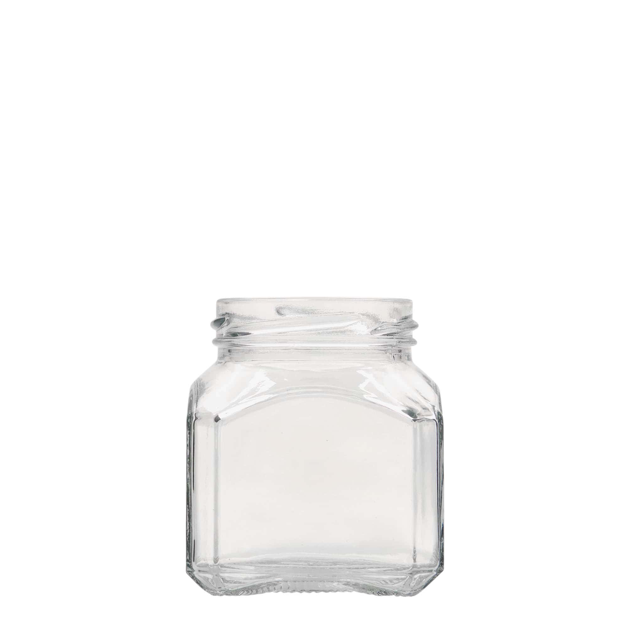 212 ml vierkantglas 'Mailand', opening: twist-off (TO 58)