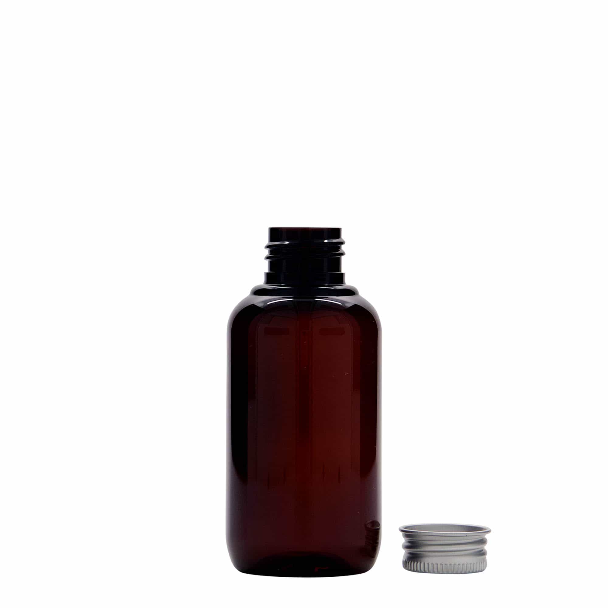 100 ml recyclebare kunststoffles 'Victor's Best', PCR, bruin, opening: 24/410