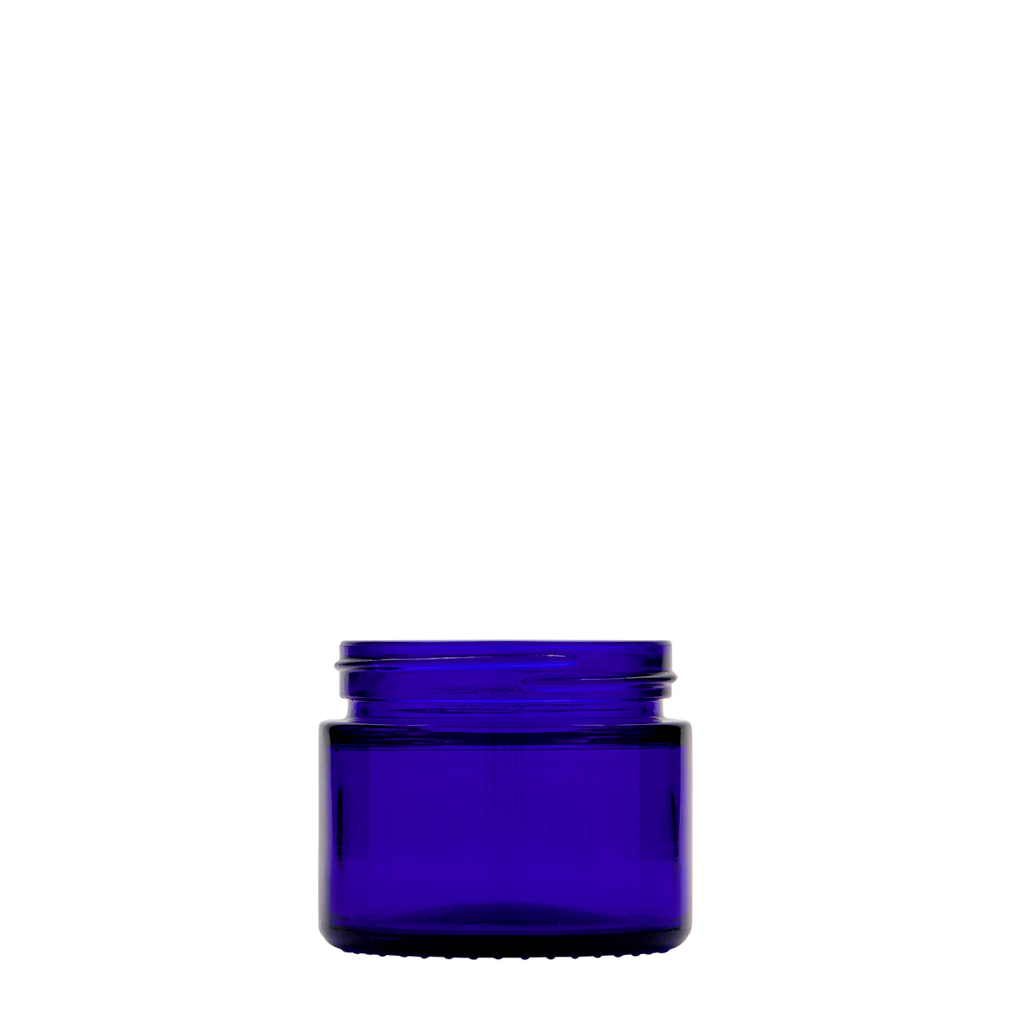 50 ml potje 'Blue Edition', glas, koningsblauw, opening: schroefdop 50 ml potje 'Blue Edition', glas, koningsblauw, opening: schroefdop