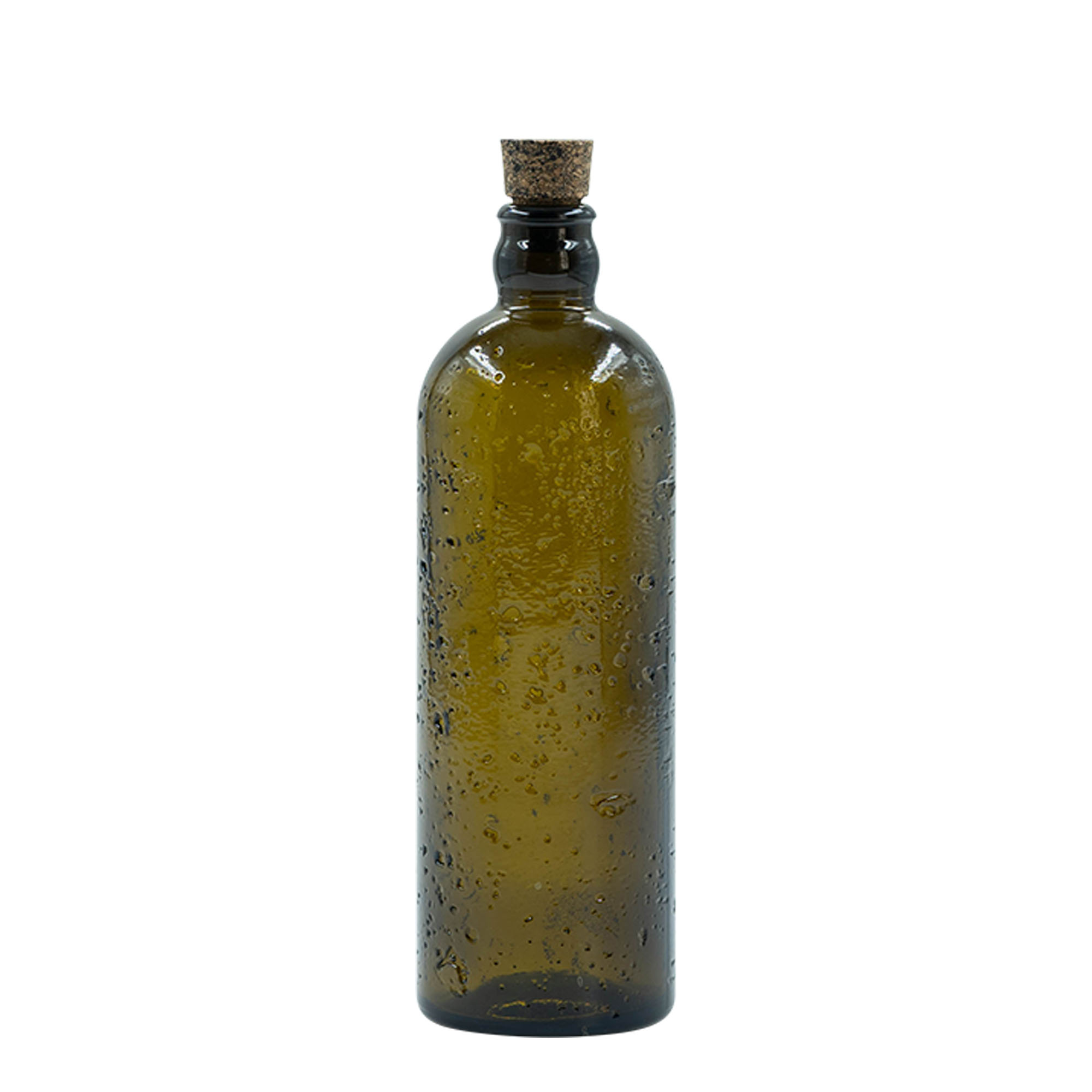 500 ml Wild Crafted glazen fles 'Bobber Jr', bruin, opening: kurk