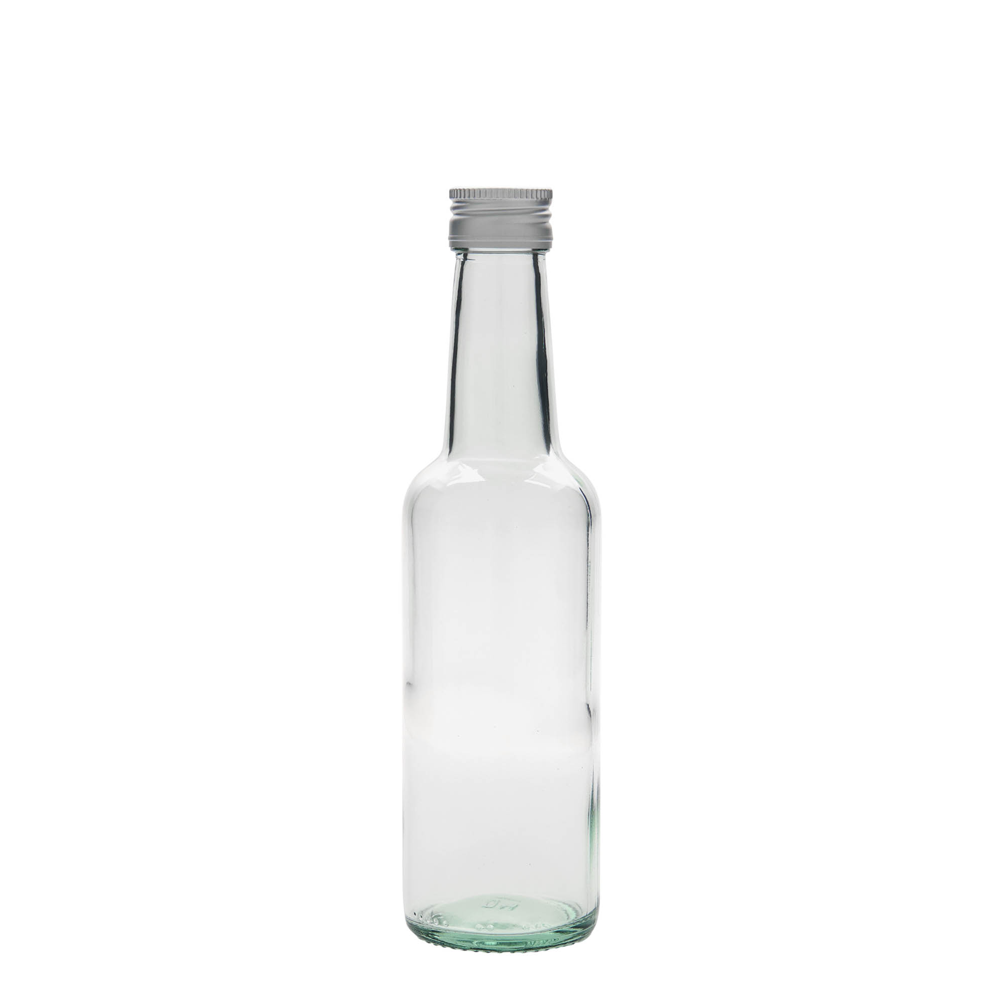 250 ml glazen fles met rechte hals, opening: PP 28 250 ml glazen fles met rechte hals, opening: PP 28