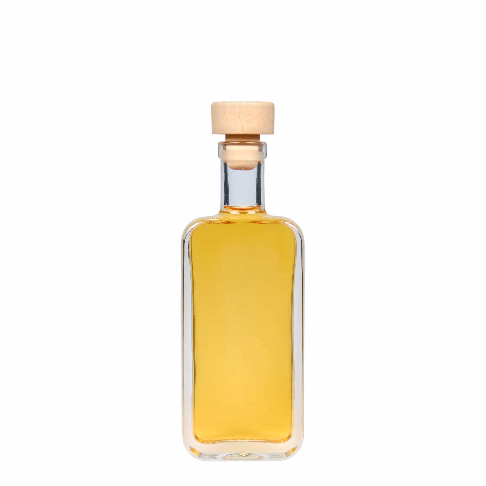 100 ml glazen fles 'Nice', rechthoekig, opening: kurk