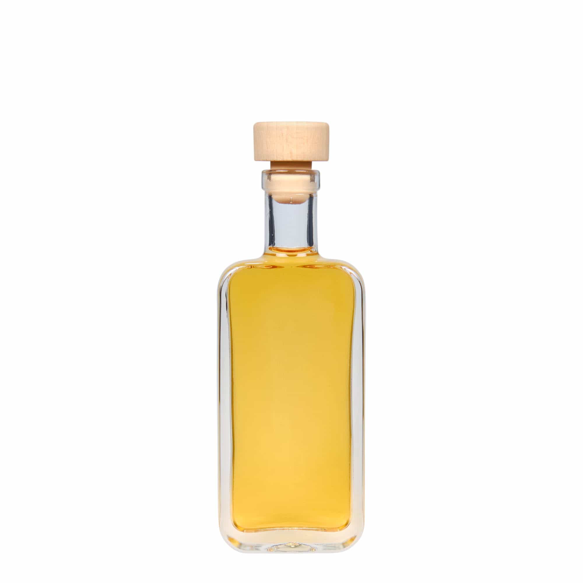 100 ml glazen fles 'Nice', rechthoekig, opening: kurk
