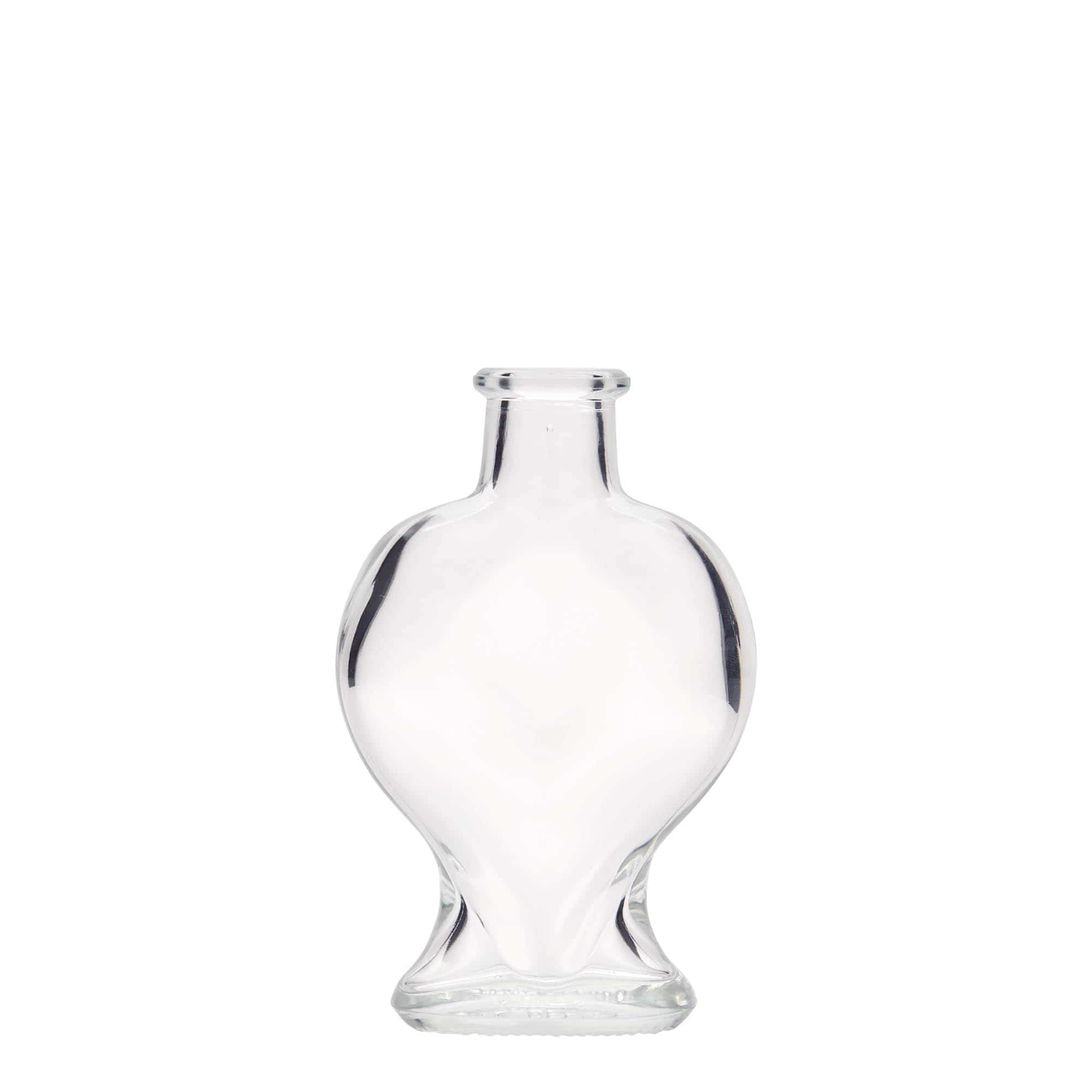 100 ml glazen fles 'Hart', opening: kurk