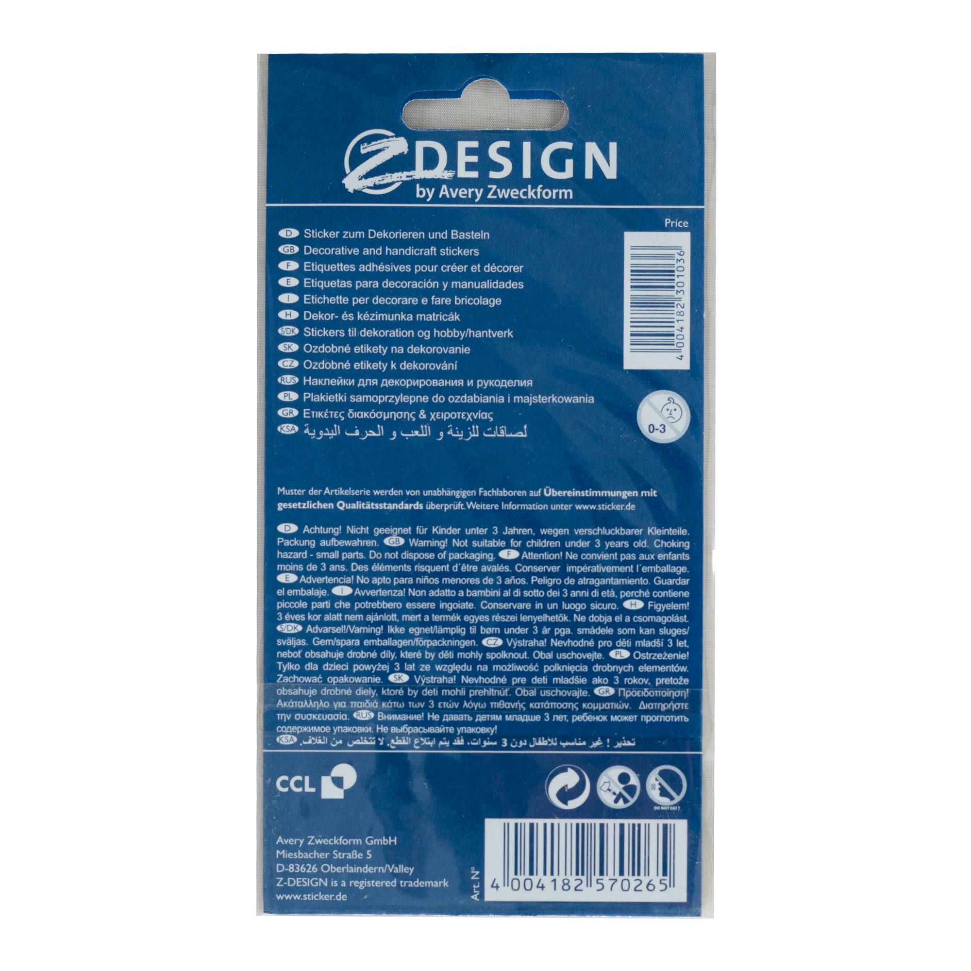 Zweckform Sticker 'Alles Gute', meerkleurig Zweckform Sticker 'Alles Gute', meerkleurig