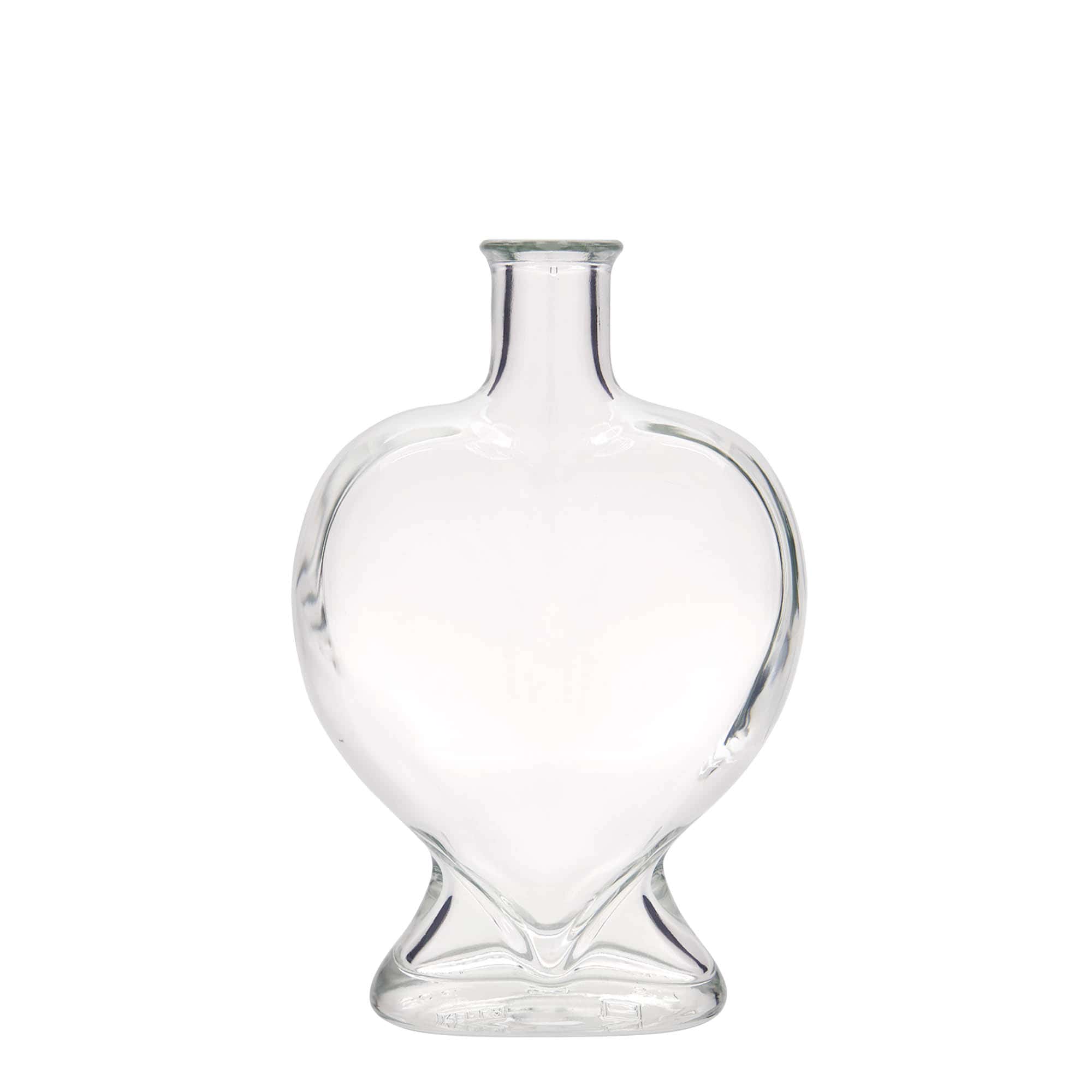 500 ml glazen fles 'Hart', hals: kurk