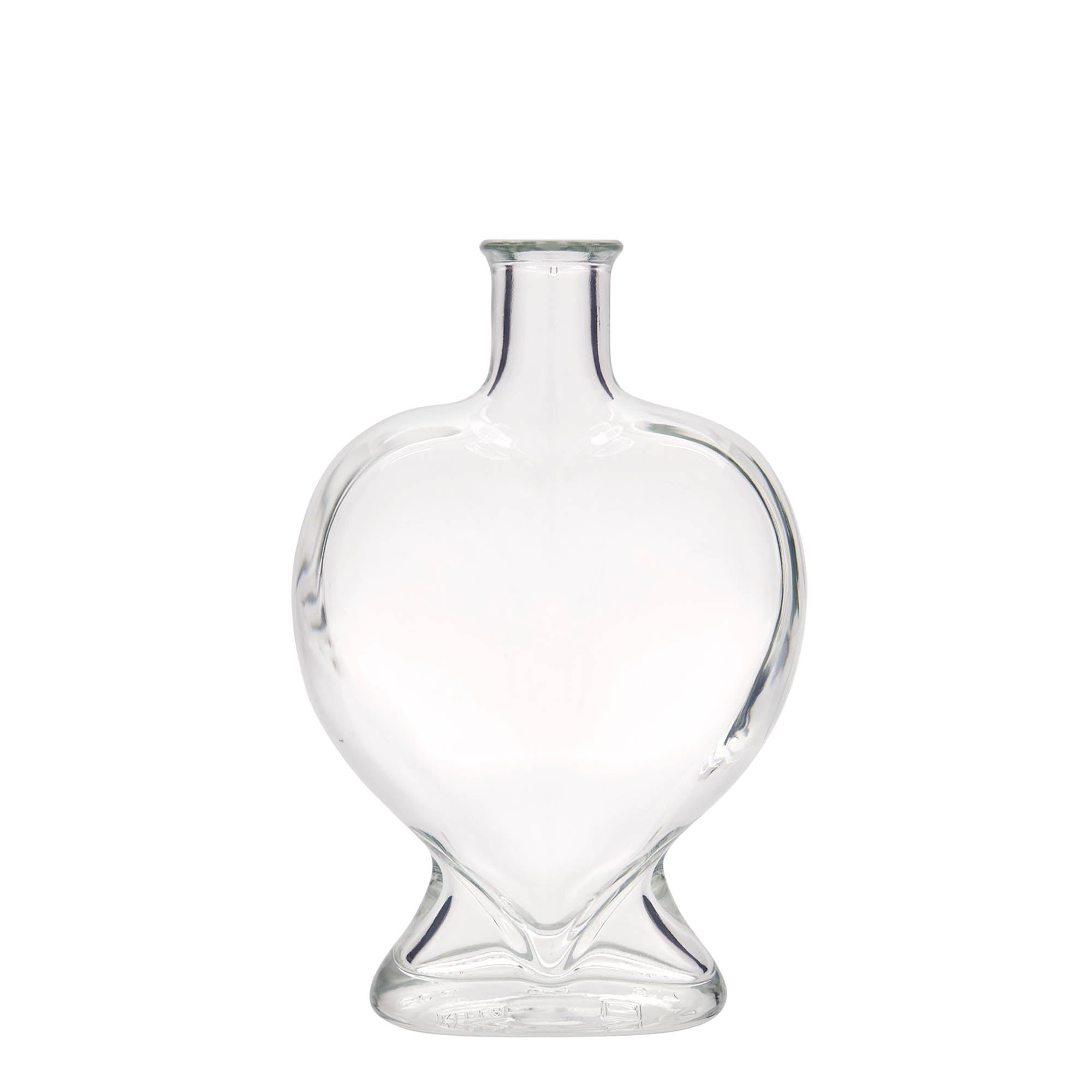 500 ml glazen fles 'Hart', hals: kurk 500 ml glazen fles 'Hart', hals: kurk