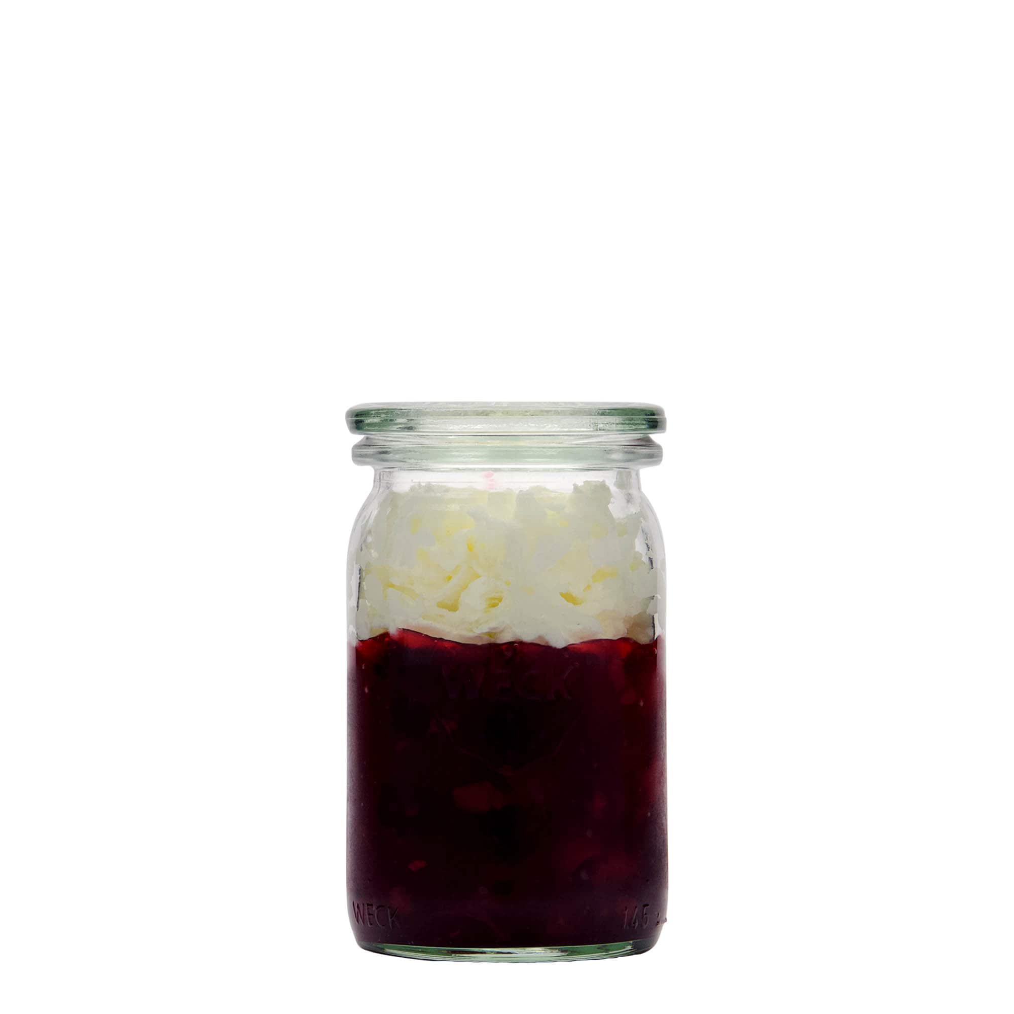 145 ml WECK-cilinderglas, opening: ronde rand