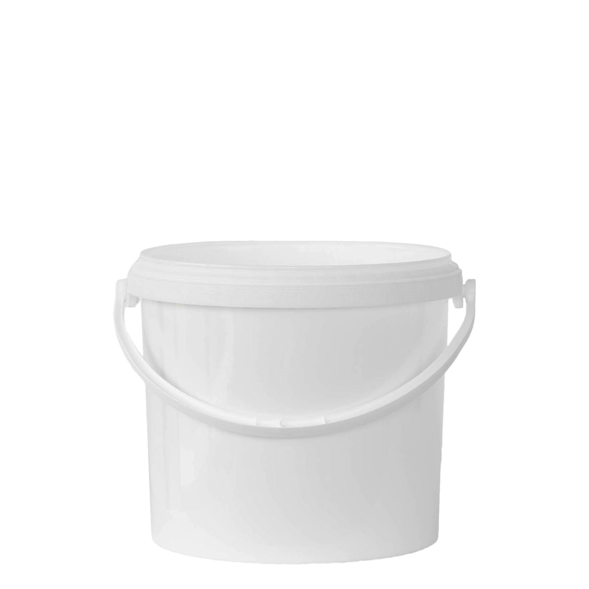 5 l emmer, PP-kunststof, wit